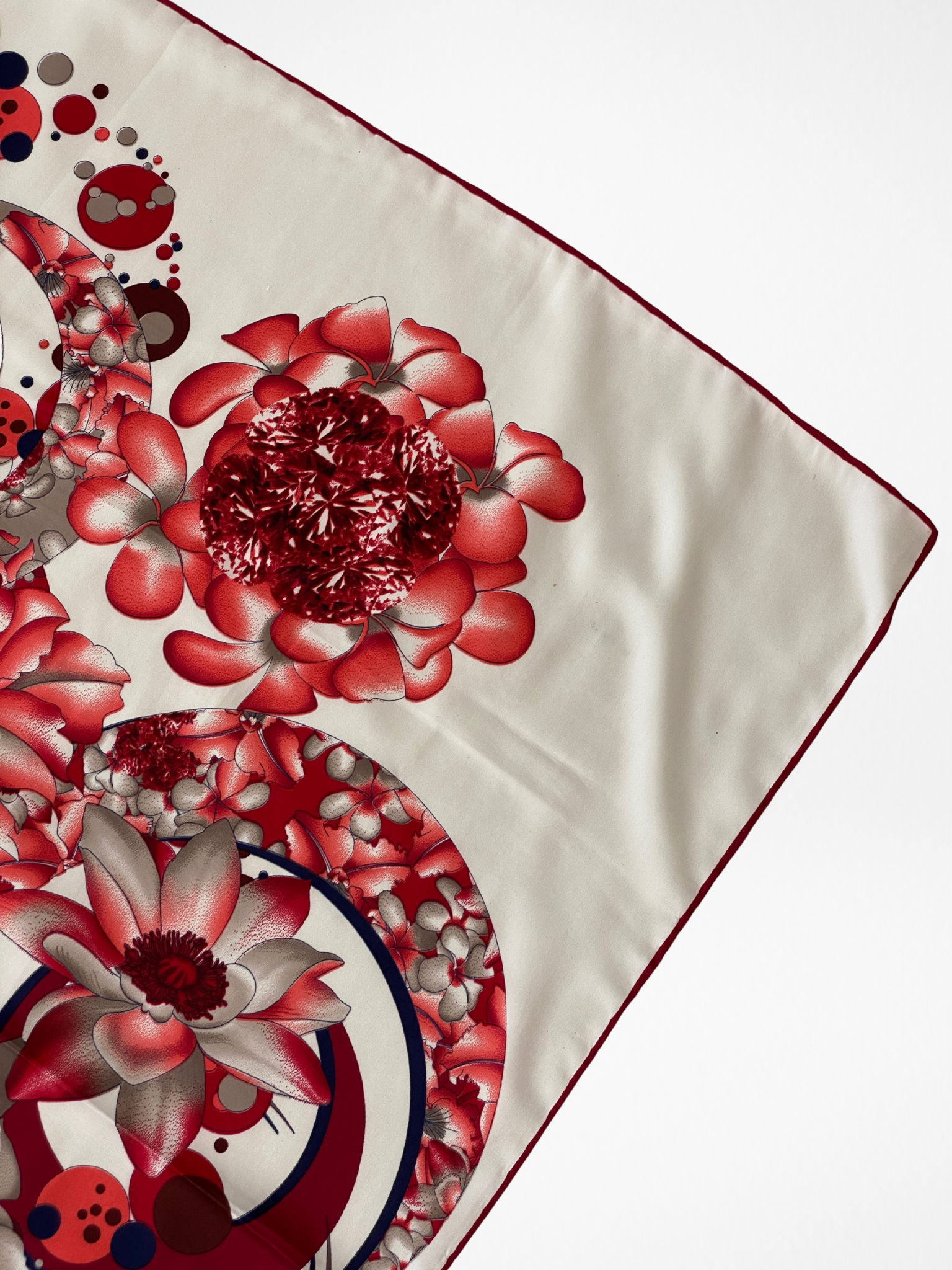 Elegant Zemmira Floral & Abstract Design Square Scarf - Balagan Vintage Scarf 00s, multicolored, NEW IN, scarf, summer
