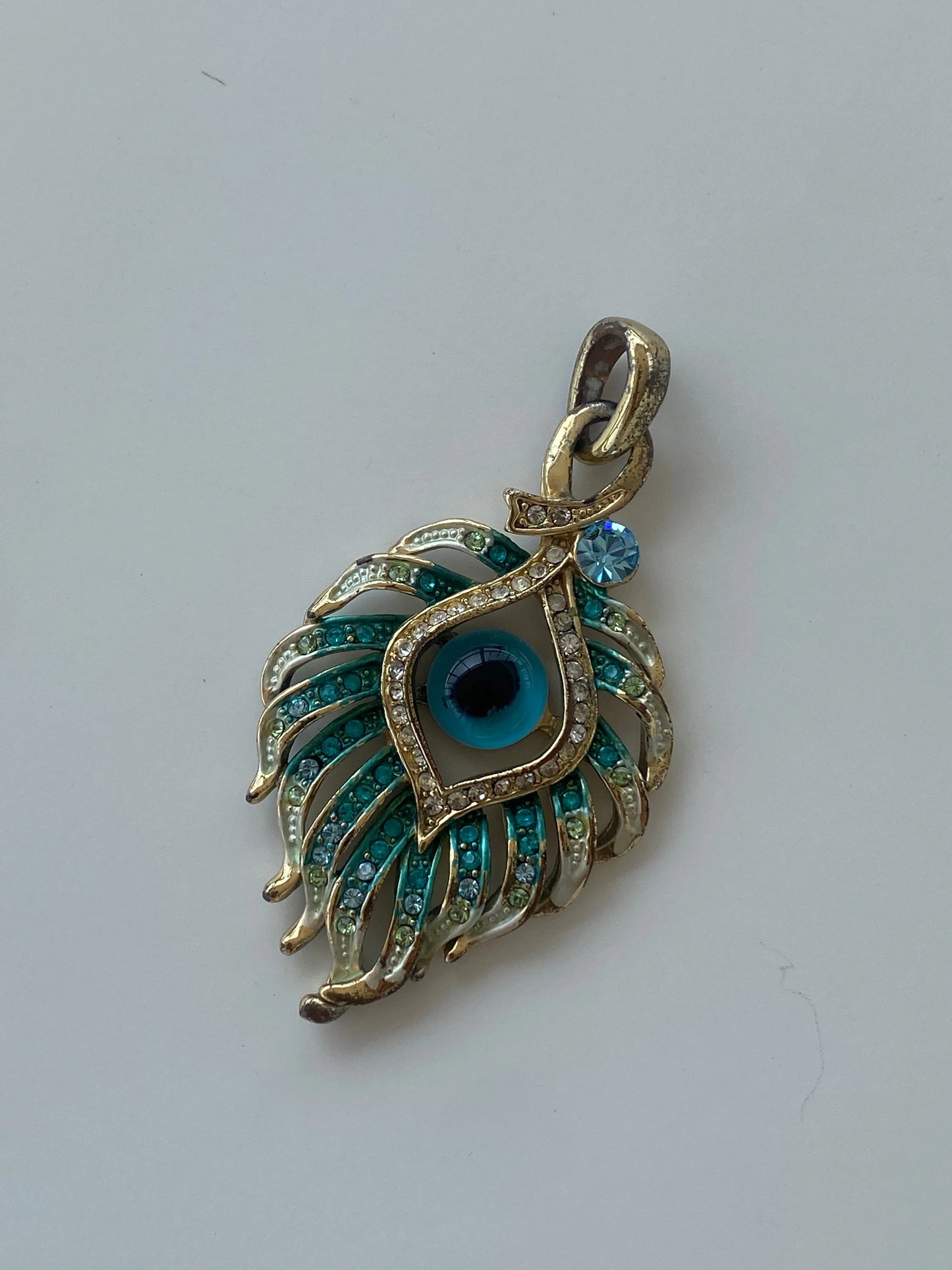 Fervor Montreal Divine Eye Drop Pendant Charm - Balagan Vintage Necklace 00s