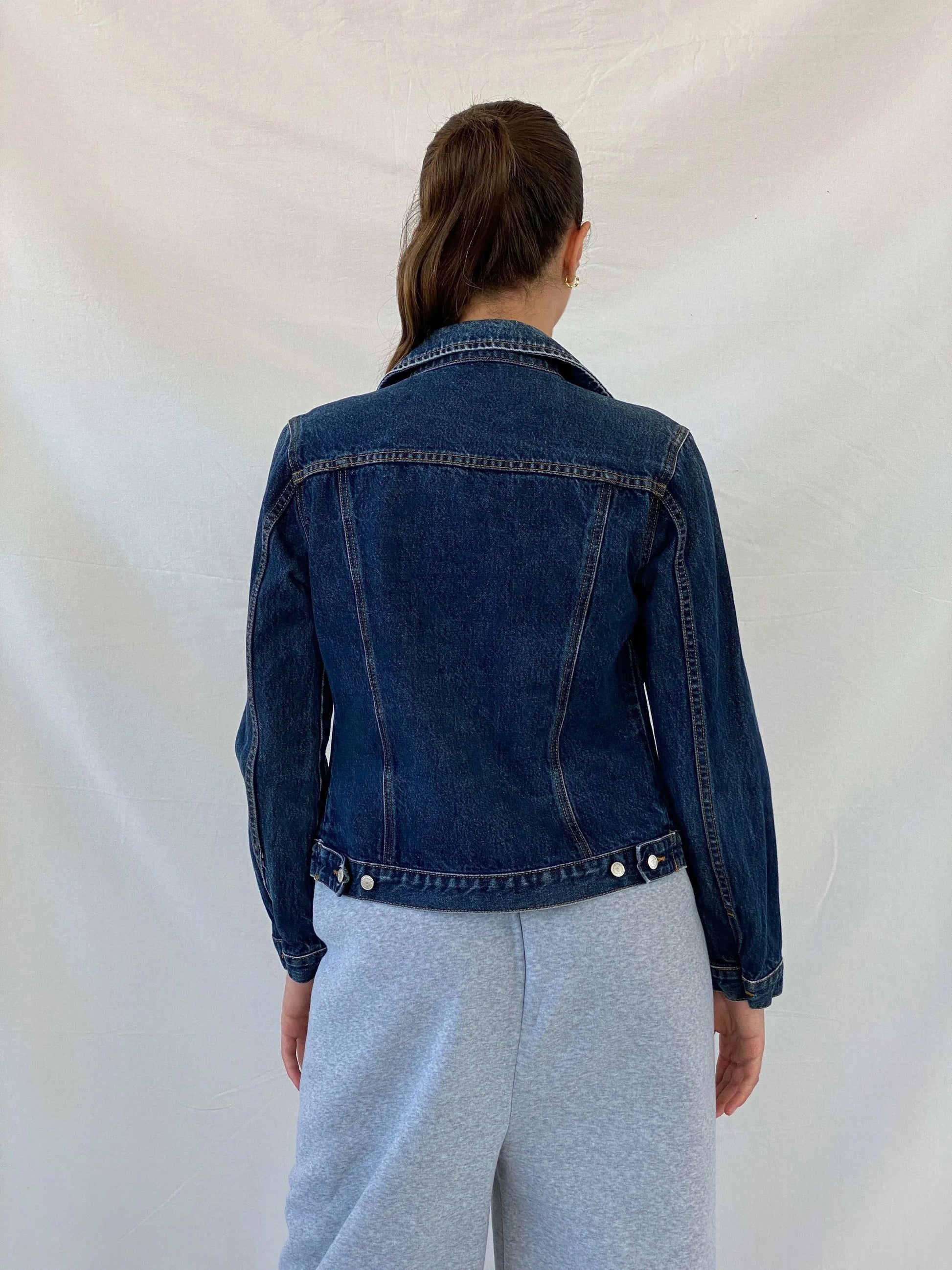 Fiorucci Fitted Women’s Denim Jacket - M - Balagan Vintage Denim Jacket 00s, denim, denim jacket, Mira