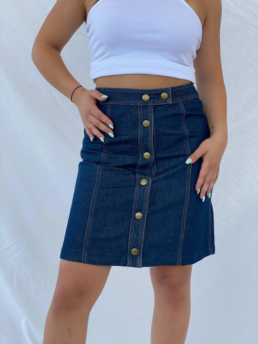 Gap Knee Length Denim Skirt - S - Balagan Vintage Midi Skirt 00s, denim, denim skirt, Lana, midi skirt, summer