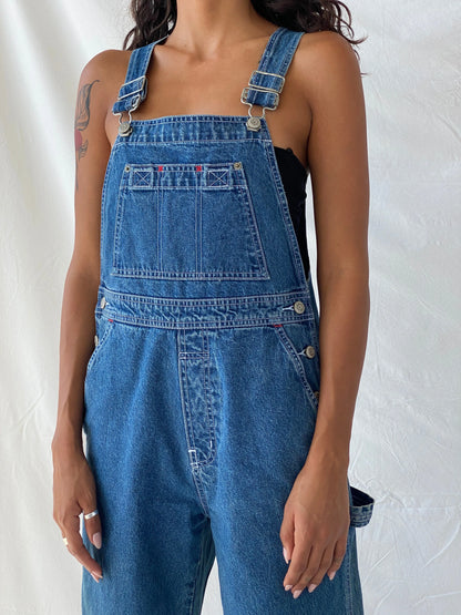 GAP Wide-Leg Non-Stretch Denim Overalls - XS - Balagan Vintage Overalls consignment, denim, overalls, Tojan