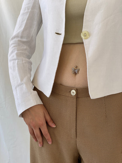 Gorgeous GünCel Linen Women’s Ivory Light Blazer Office Suit Jacket - M - Balagan Vintage Blazer Ayah, blazer, linen, NEW IN, Office core, striped, tweed blazer