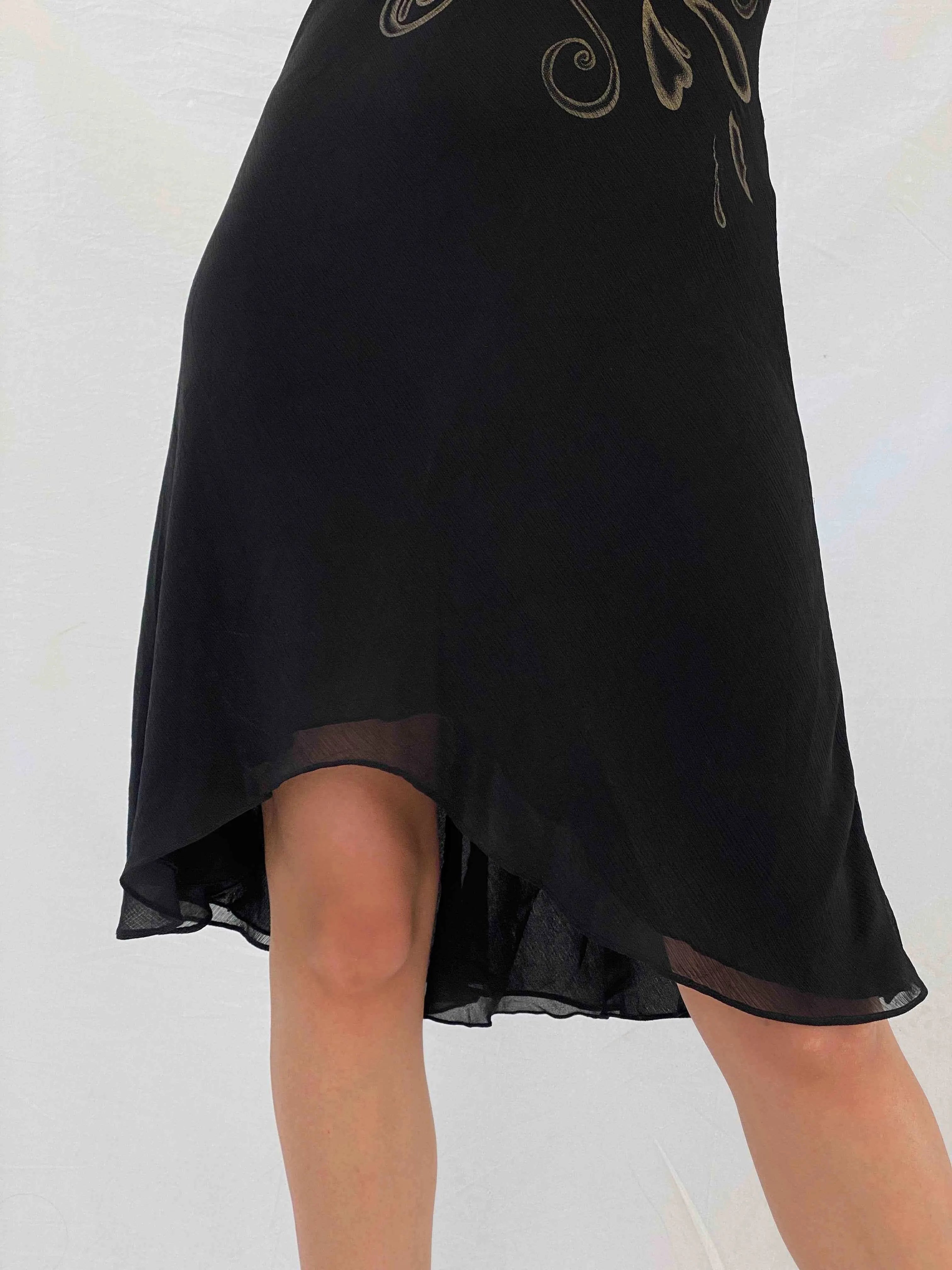 Gorgeous Wish Halter Dress - Balagan Vintage Midi Dress 00s, 90s, black dress, midi dress, Mira, Wedding Guest