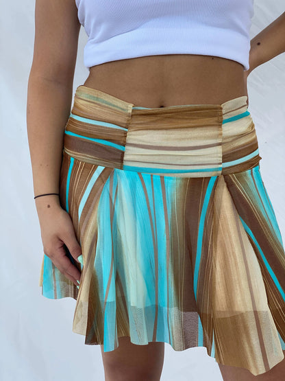 Gorgeous Y2K Journey Mini Skirt - L - Balagan Vintage Mini Skirt 00s, Lana, mini skirt, summer