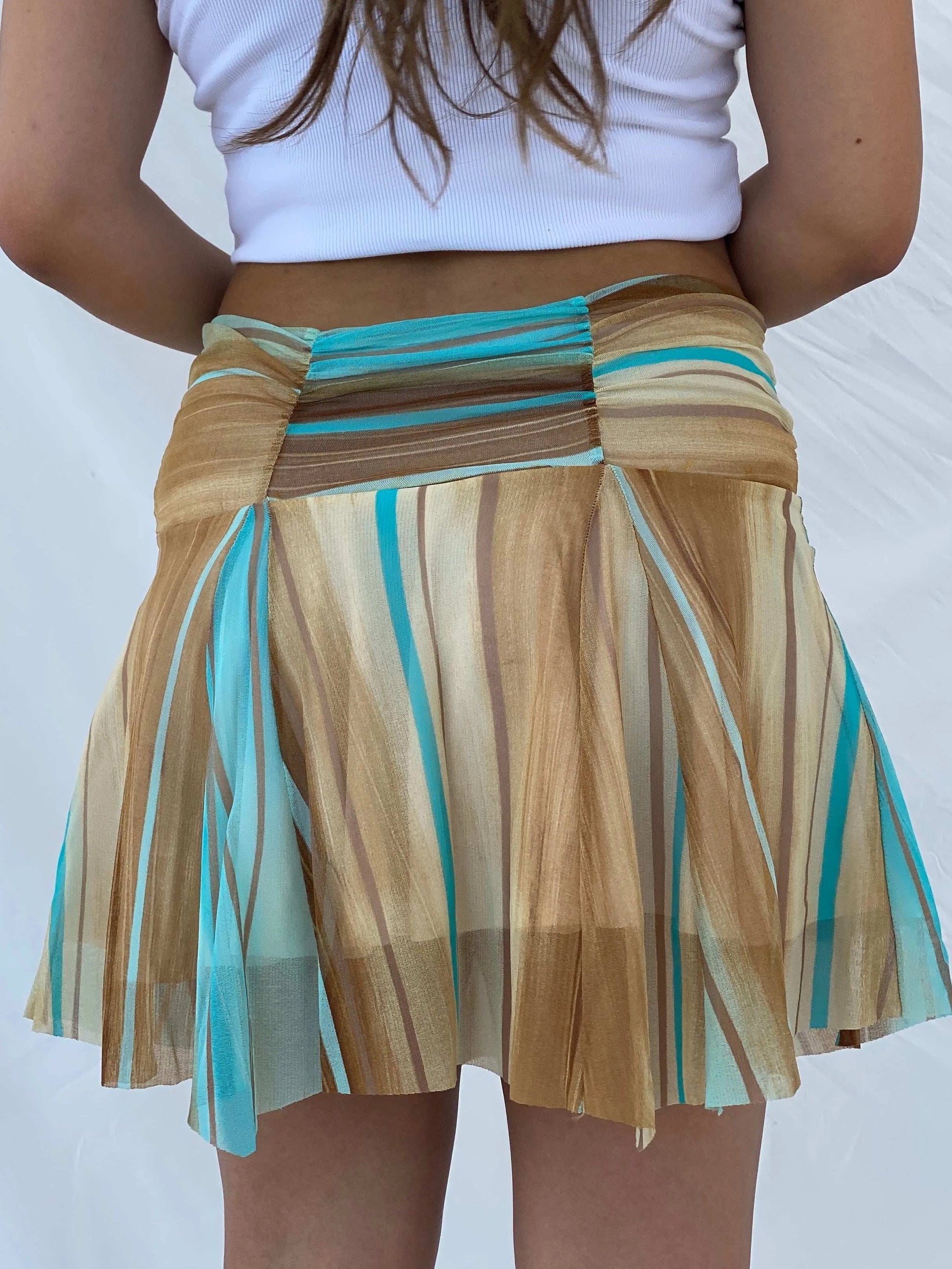 Gorgeous Y2K Journey Mini Skirt - L - Balagan Vintage Mini Skirt 00s, Lana, mini skirt, summer