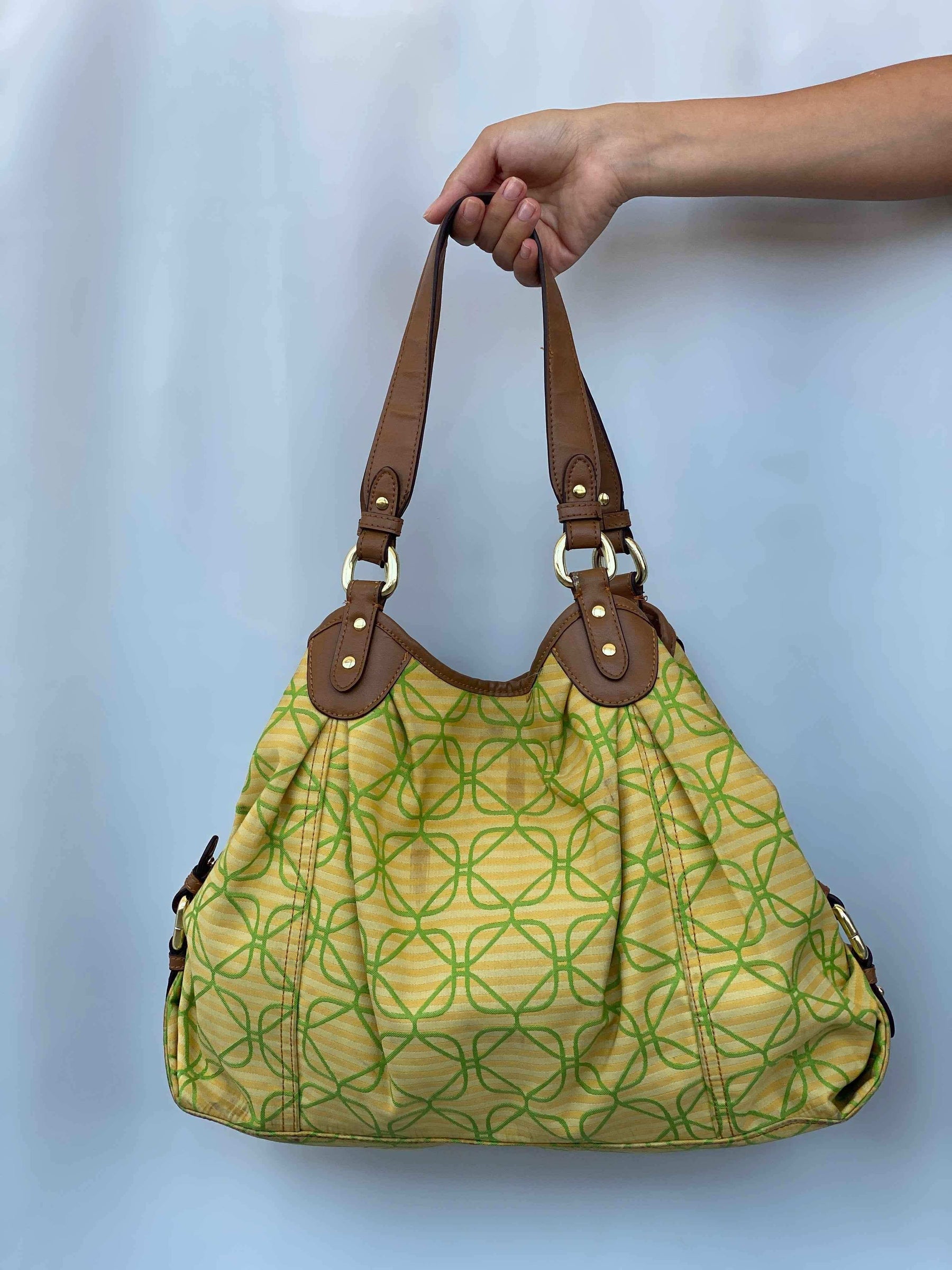 Small Hobo Bag Solid Color Denim Vintage Pattern Shoulder Bag