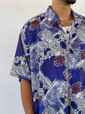 Vintage THAI Silk Printed Shirt - Balagan Vintage
