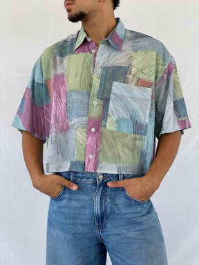 Vintage Angelo Ritrico Cropped Shirt - Balagan Vintage