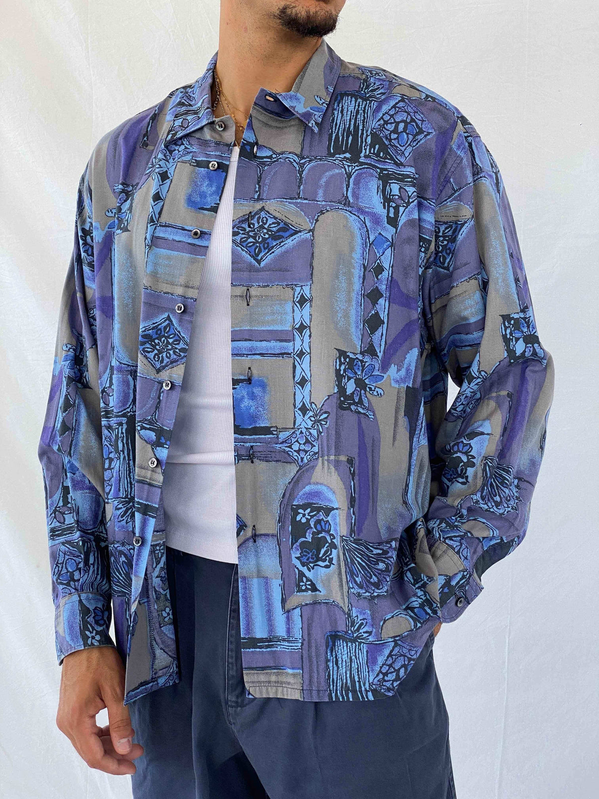 Vintage The Wakefielo Printed Shirt - Balagan Vintage