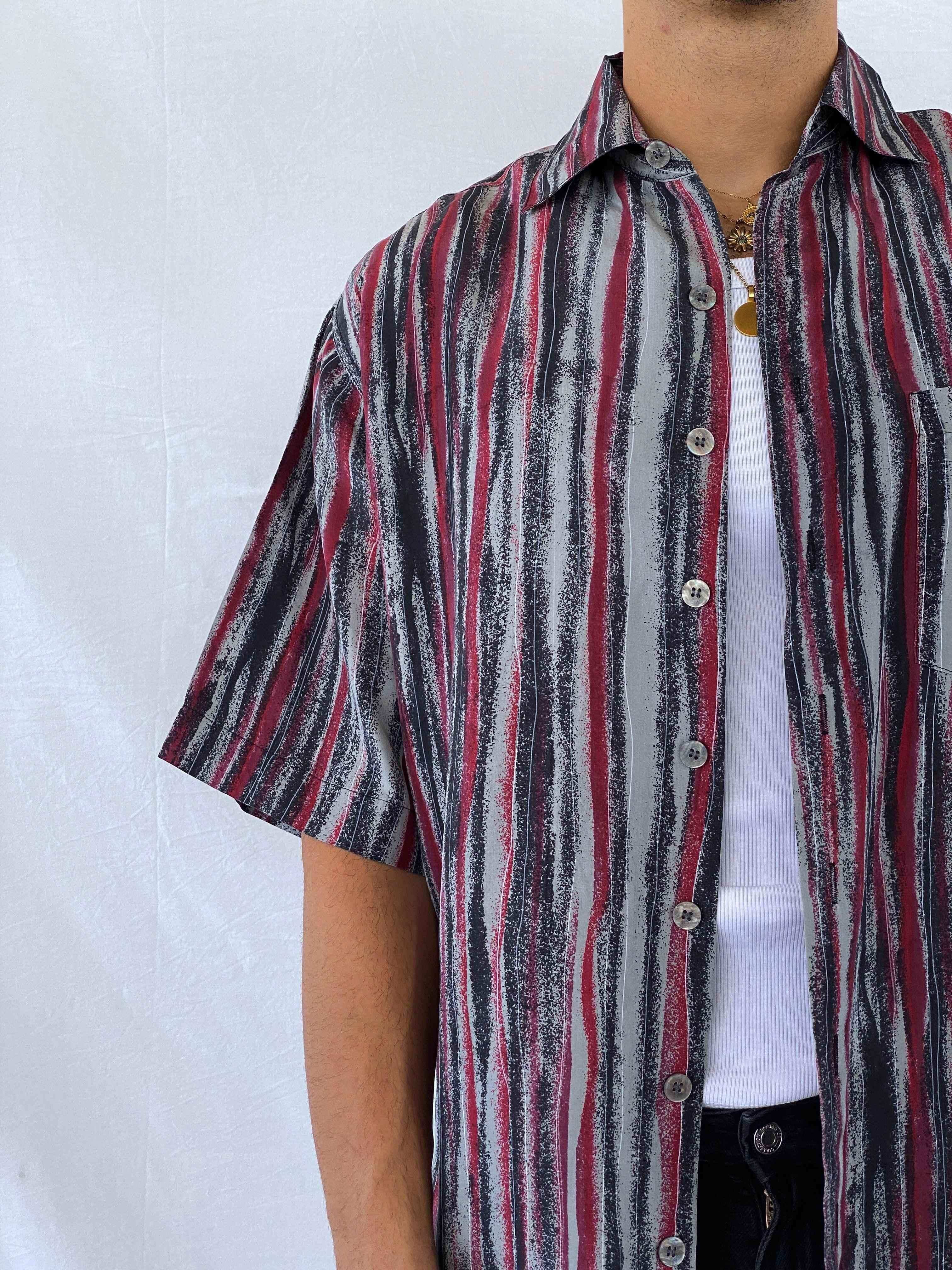 Vintage Carletti Printed Shirt - Balagan Vintage Half Sleeve Shirt 00s, 90s, Abdullah, half sleeve shirt, men, NEW IN