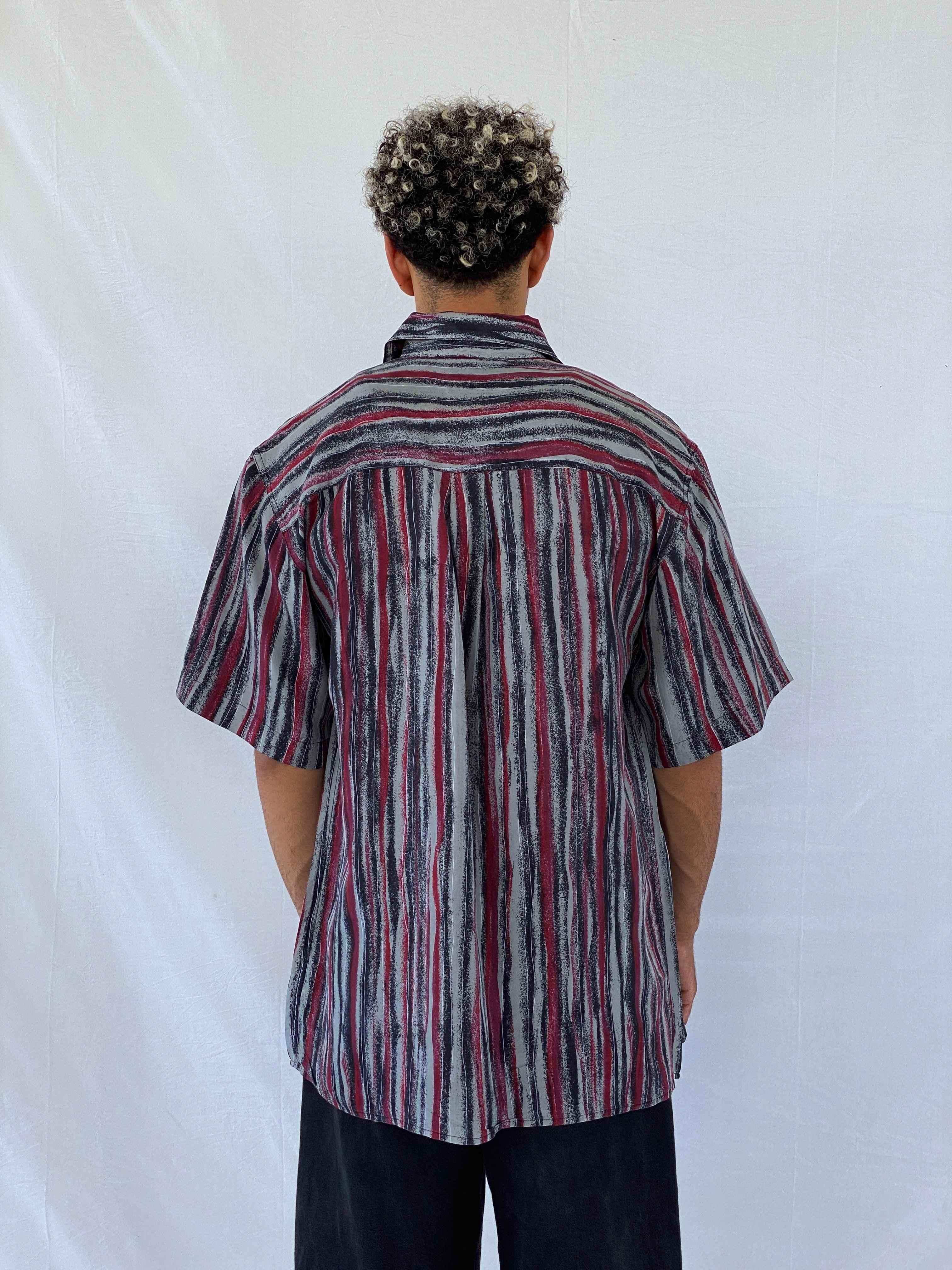 Vintage Carletti Printed Shirt - Balagan Vintage Half Sleeve Shirt 00s, 90s, Abdullah, half sleeve shirt, men, NEW IN