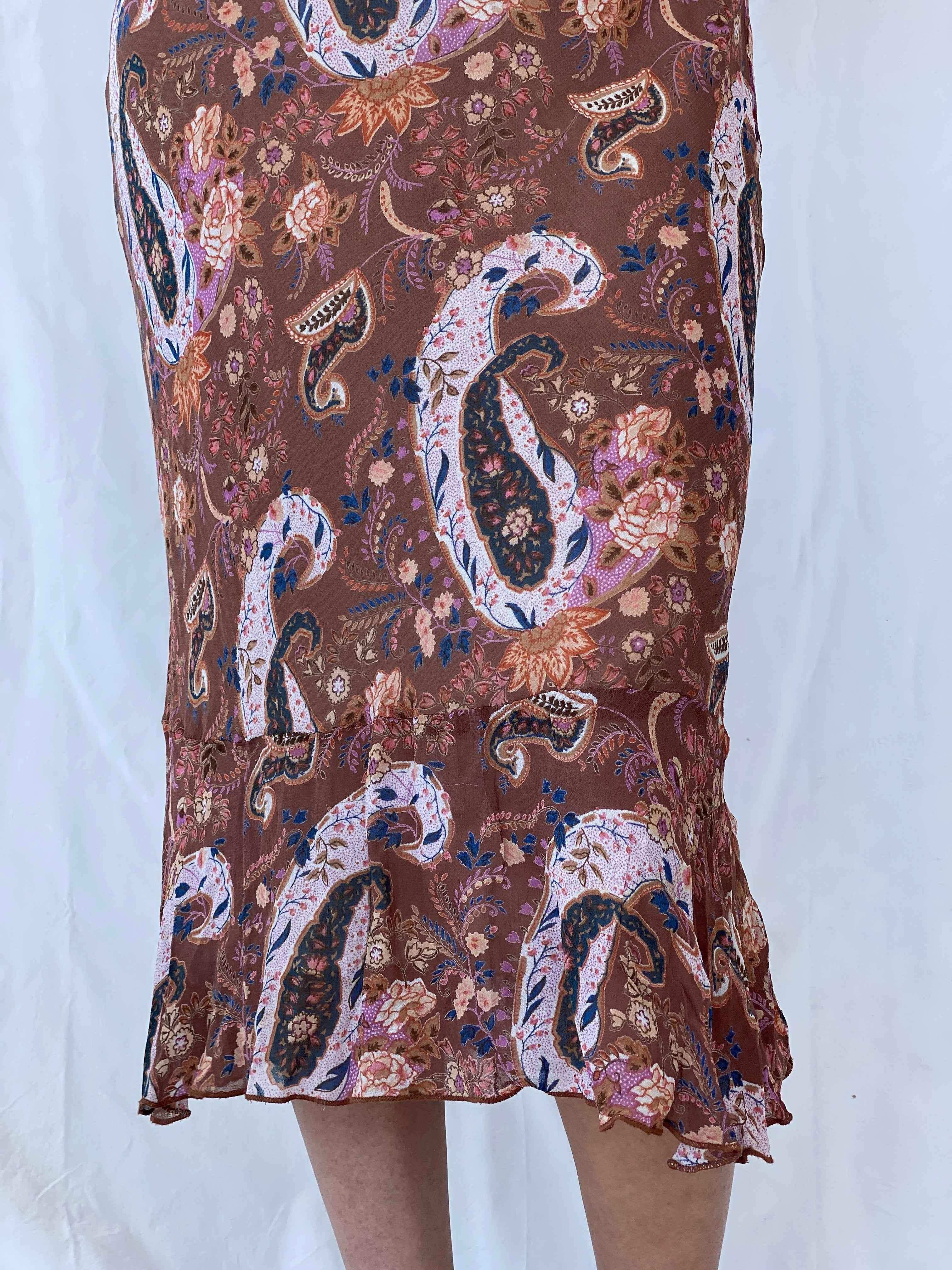 Vintage 2,4 KARAT Midi Dress - Balagan Vintage Midi Dress 00s dress, 90s dress, floral dress, midi dress, Mira