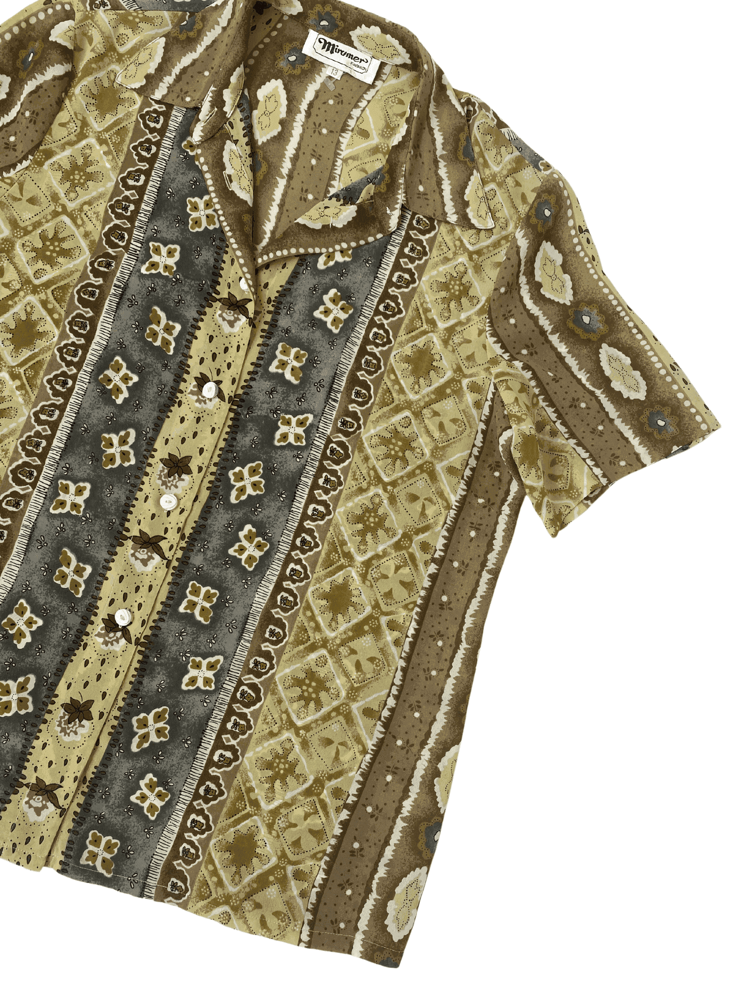 Vintage Mirumer Fashion Printed Shirt - Balagan Vintage Half Sleeve Shirt printed shirt, Rahmeh