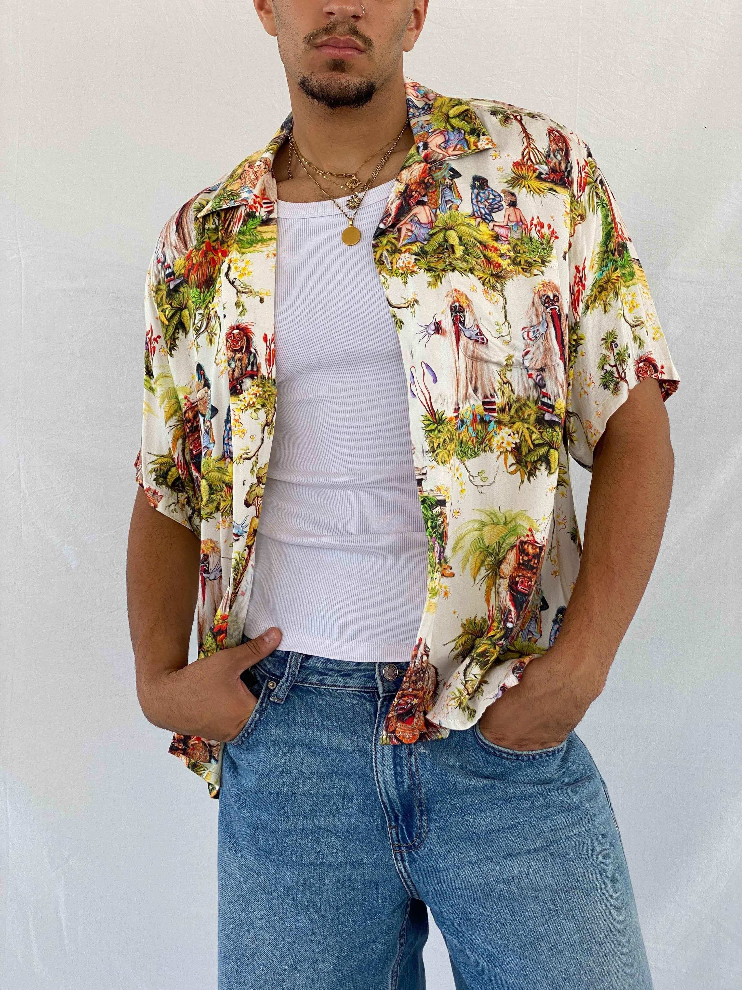 Vintage Potato Head Hawaiian Shirt - Balagan Vintage Half Sleeve Shirt Abdullah, half sleeve shirt, Hawaiian shirt, NEW IN