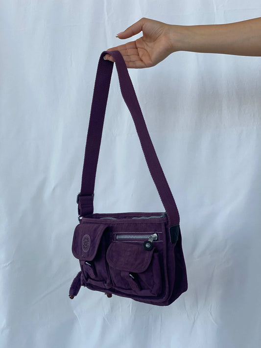 Kipling Purple Crossbody Bag - Balagan Vintage Cross Body Bag bag, shoulder bag