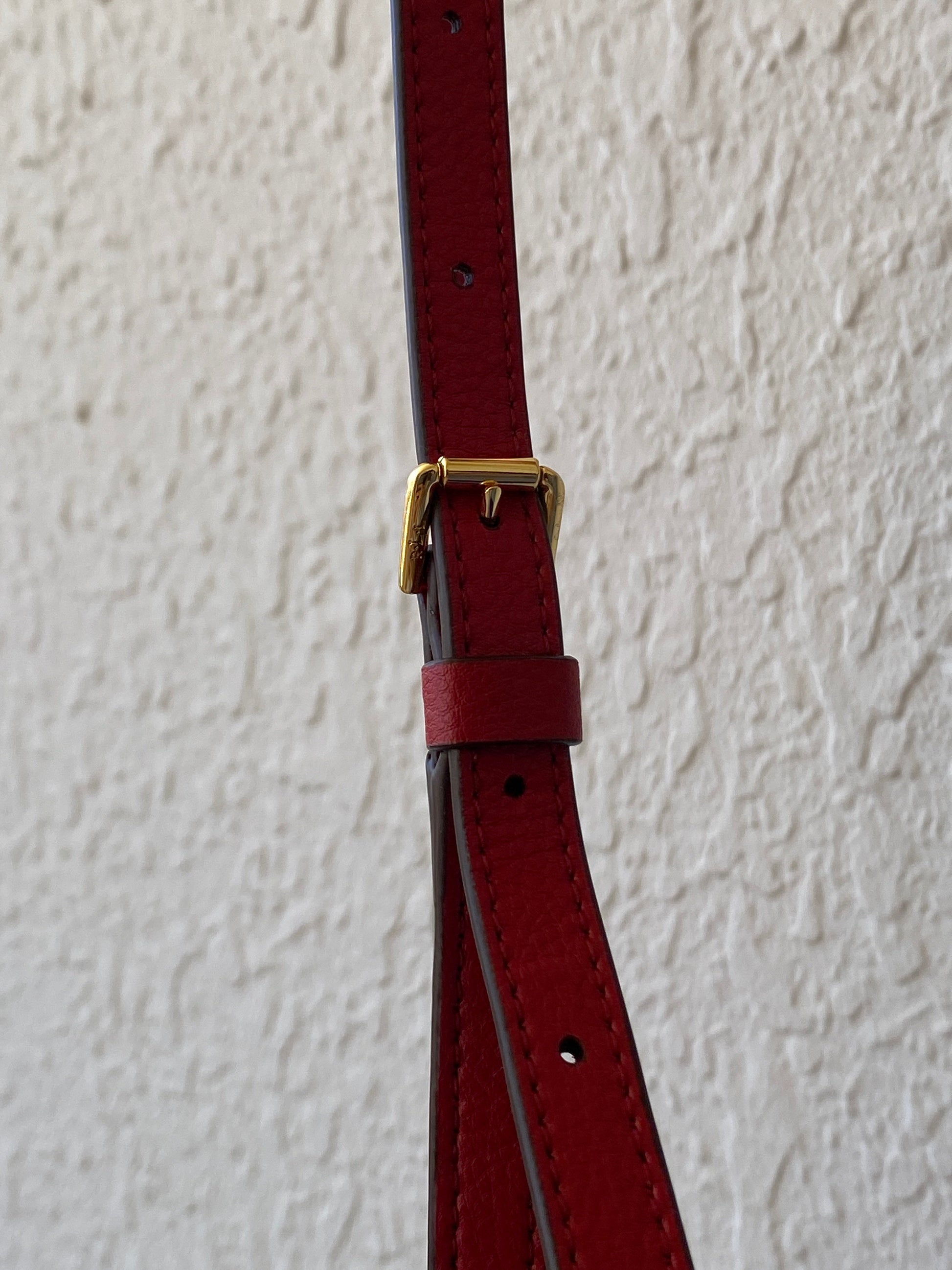 Lauren by Ralph Lauren Red Leather Messenger Crossbody Bag - Balagan Vintage Shoulder Bag bag, NEW IN, ralph lauren, red leather, shoulder bag, Y2K