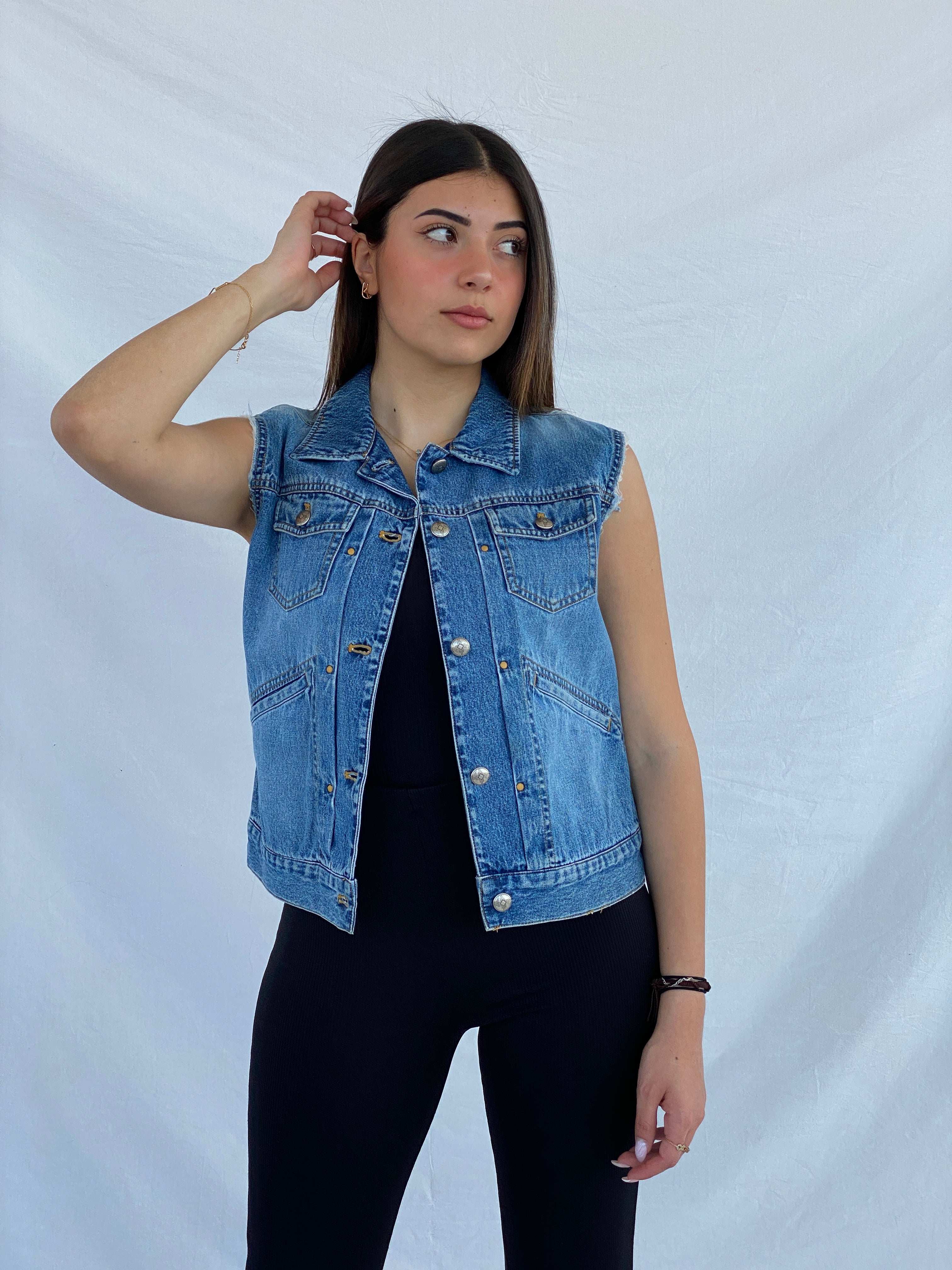 Lauren Jeans Co. By Ralph Lauren Denim Vest - Balagan Vintage Denim Vest 00s, denim, denim vest, Juana, outerwear, ralph lauren, vintage