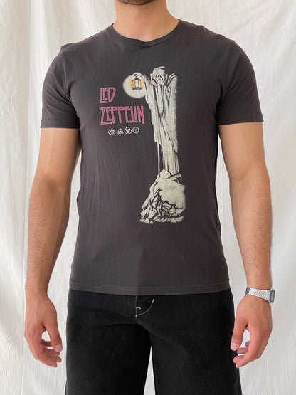 Led Zeppelin Zoso The Hermit by Cotton On Band T-shirt - M - Balagan Vintage Half Sleeve Top 90s, men top, Ramez, summer
