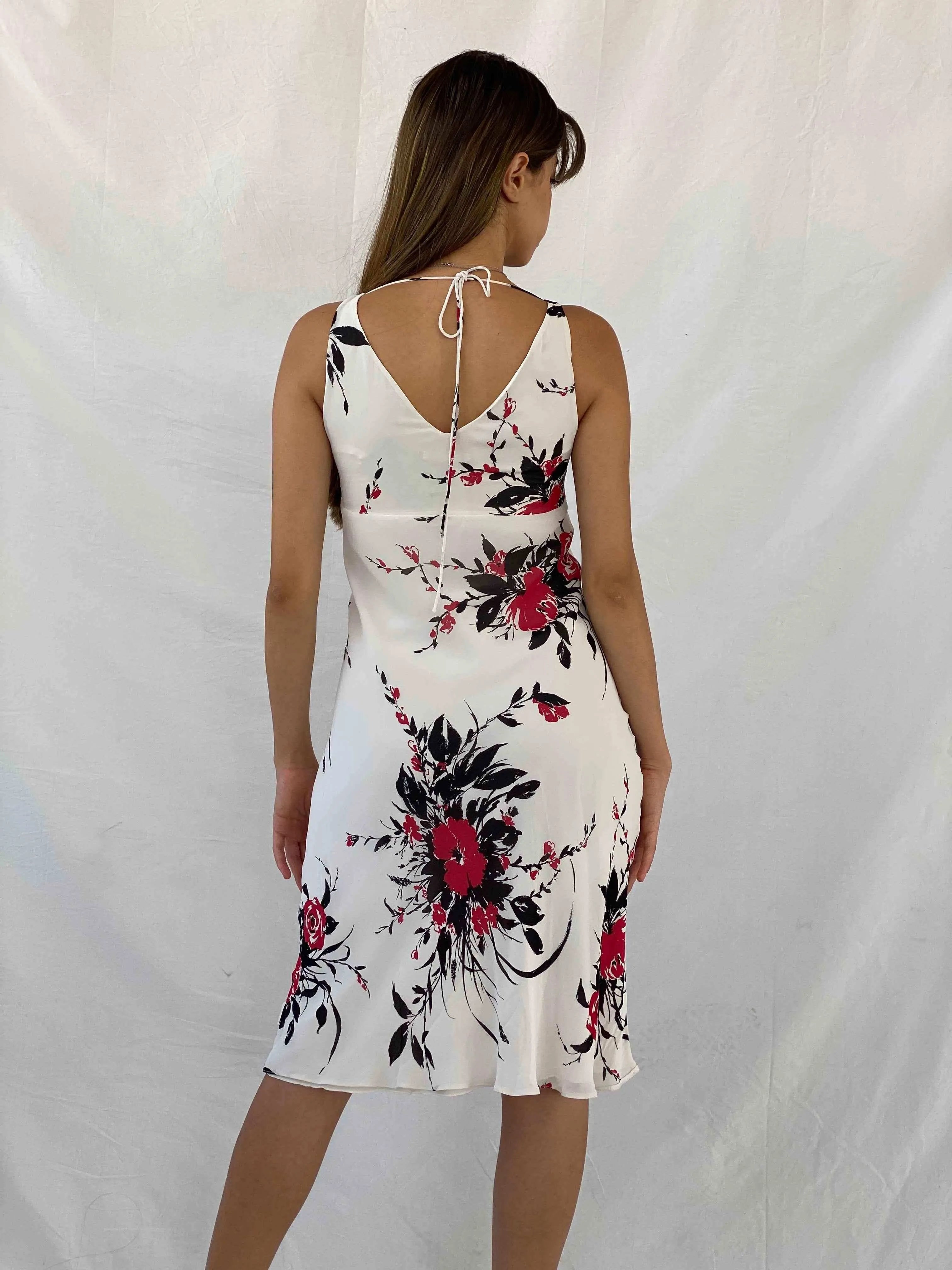 Marks & Spencer Floral Midi Dress - Balagan Vintage Midi Dress 00s, 90s, dress, floral dress, Mira, Wedding Guest