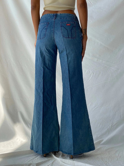 Miss Sixty Basic Italy Hinda Cut Flare Jeans - 34EUR - Balagan Vintage Jeans 00s, denim, flare, flare jeans, jeans, Miss Sixty, Tojan