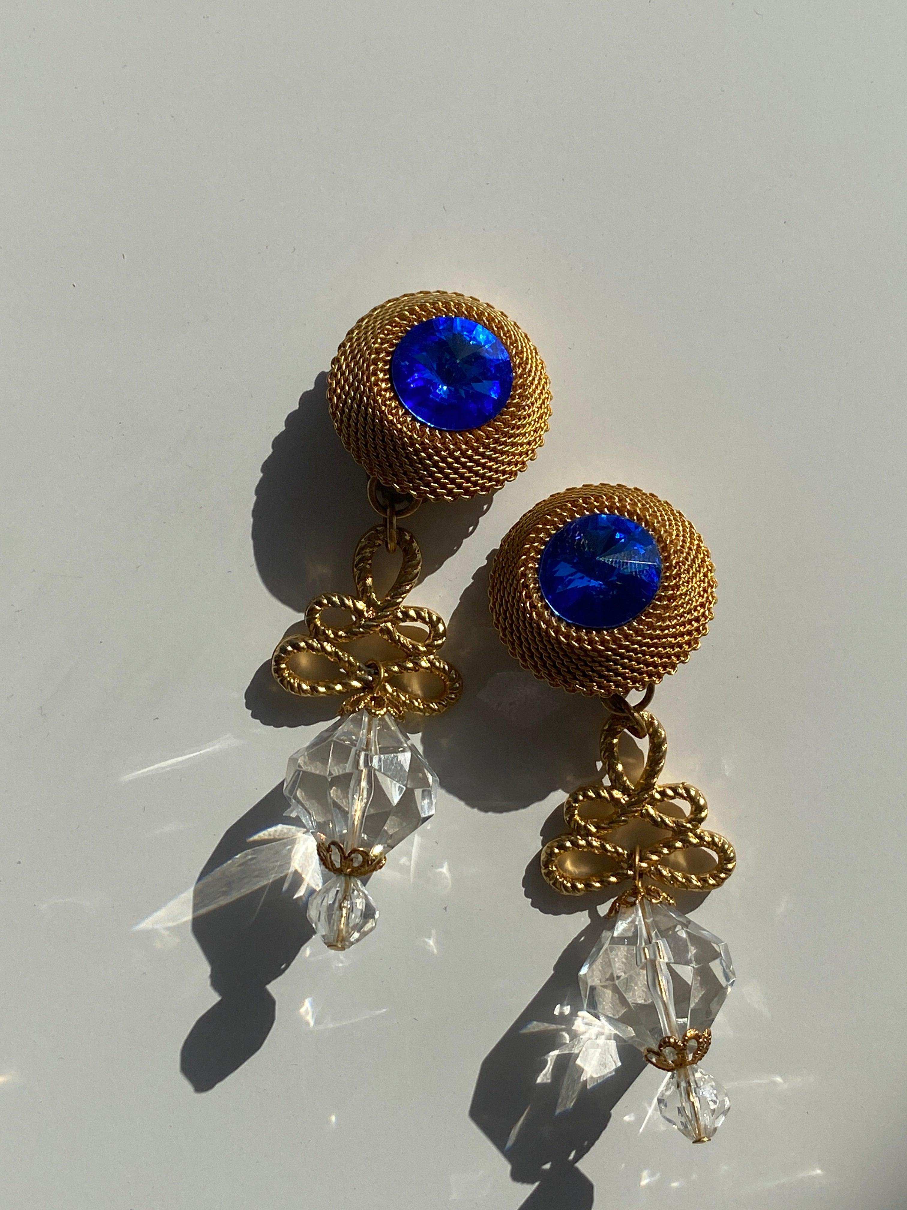 Most Elegant 90s Clip Back Party Earrings - Balagan Vintage Earrings 90s, Earrings