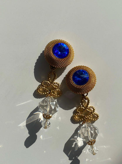 Most Elegant 90s Clip Back Party Earrings - Balagan Vintage Earrings 90s