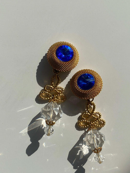 Most Elegant 90s Clip Back Party Earrings - Balagan Vintage Earrings 90s