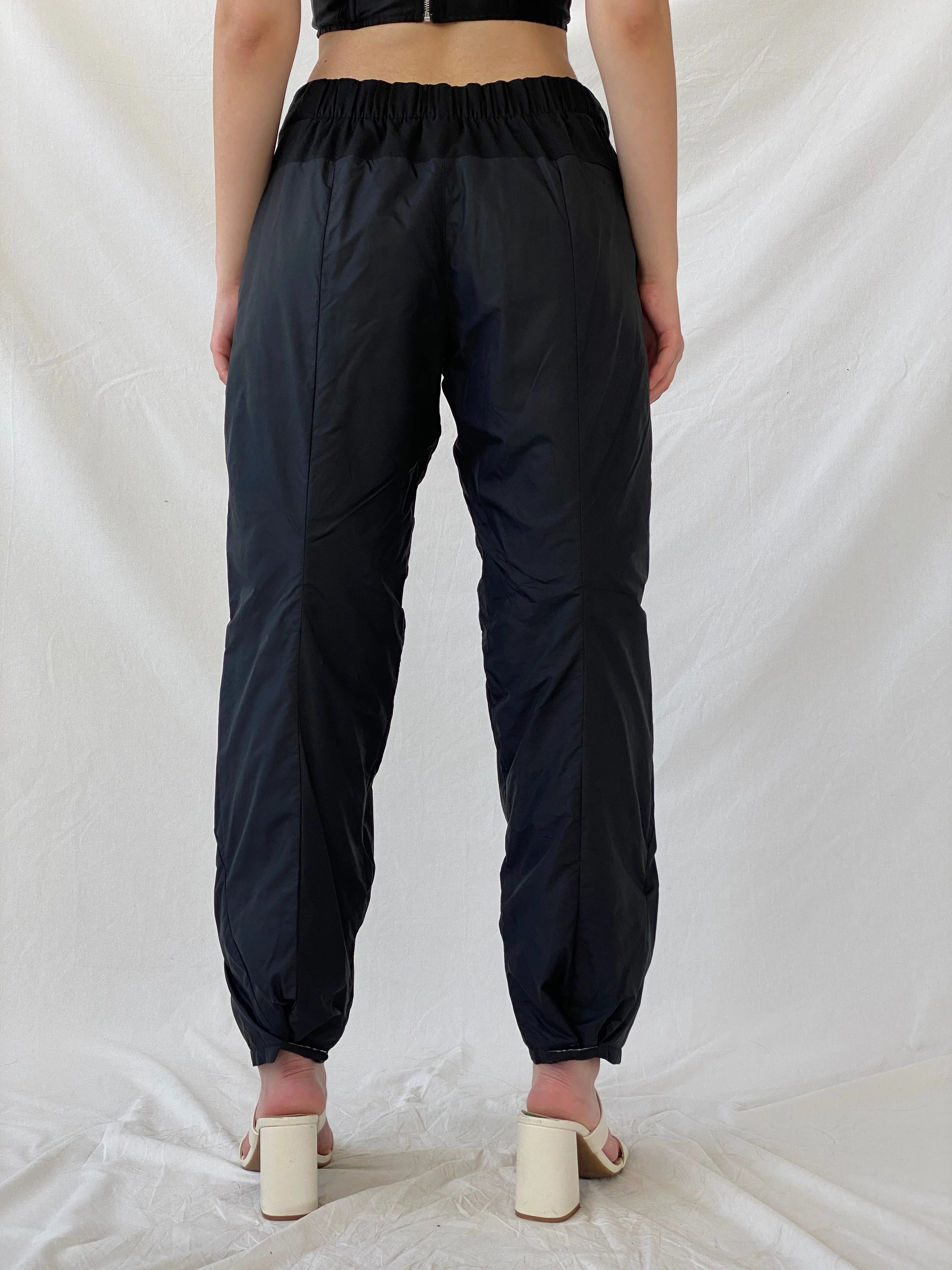 Nike Black Windbreaker Sportswear Women’s Track Pants - 2XL - Balagan Vintage Track Pants 80s, 90s, Ayah, consignment, Danadabbas, NEW IN, vintage pants, windbreaker