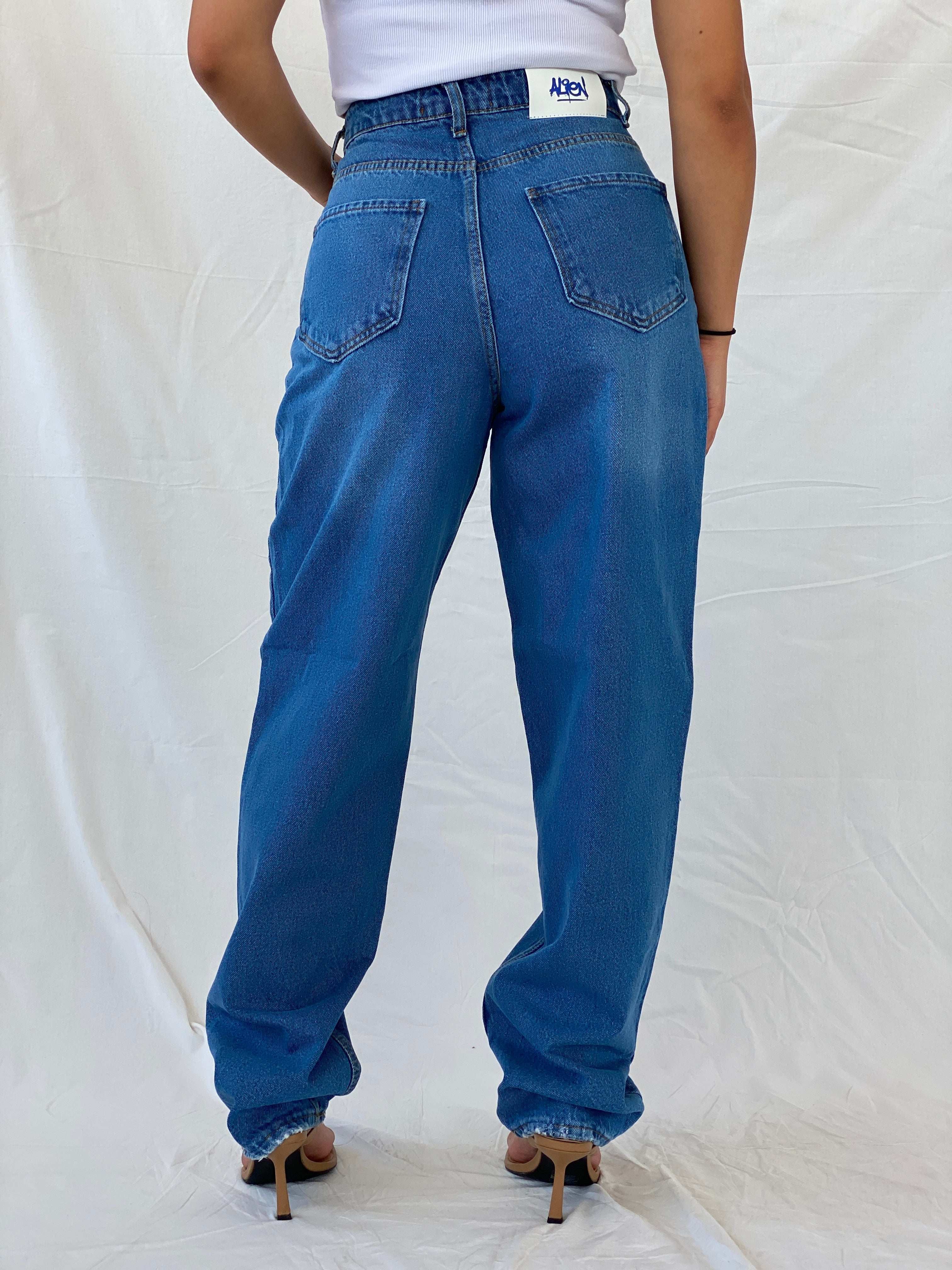 NWT Alien Streetwear Baggy High Rise Jeans - 36EUR - Balagan Vintage Jeans 00s, consignment, Deals, denim, jeans, Lana, Saif