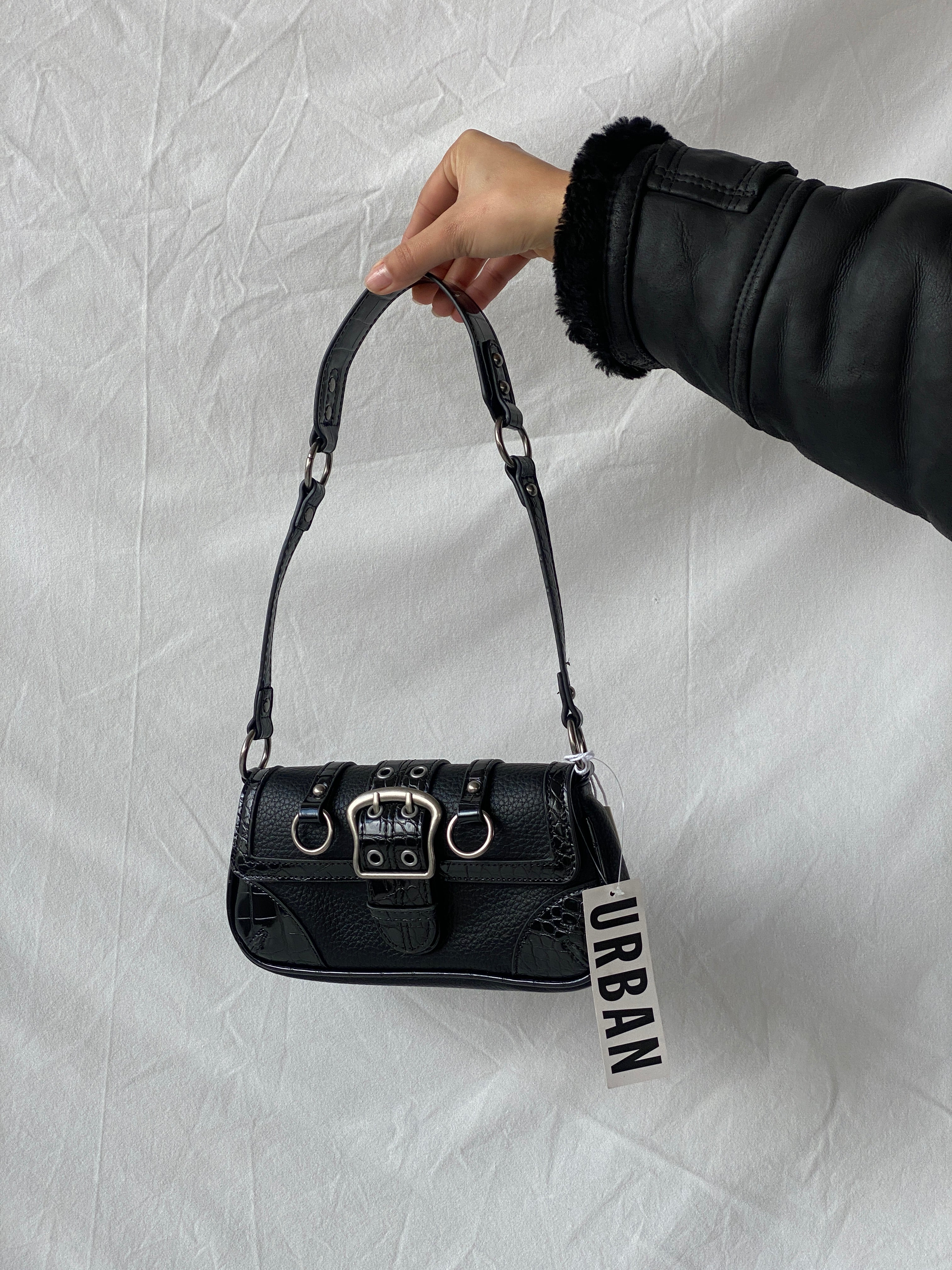 NWT Urban Outfitters UO Jade Baguette Black Shoulder Bag - Balagan Vintage Shoulder Bag 00s, bag, consignment, Farah, handbag, NEW IN