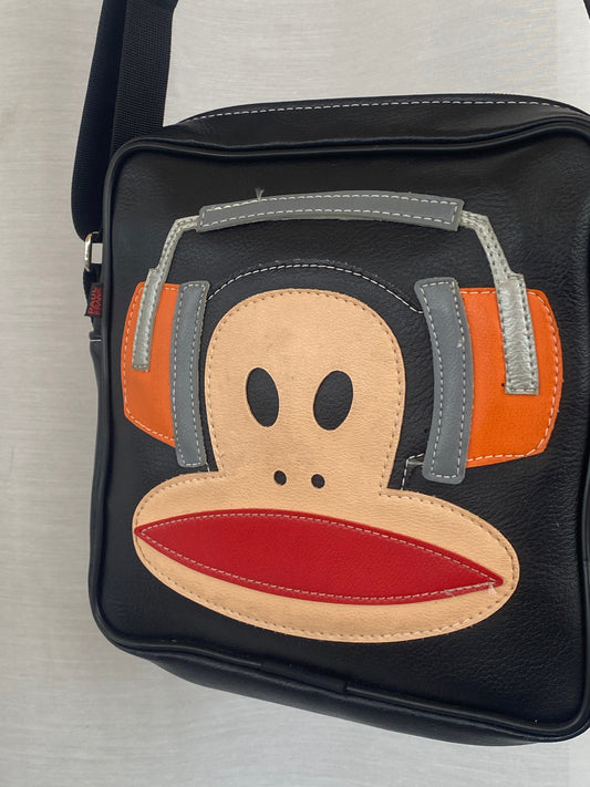 Paul Frank Headphones Julius Monkey Black Messenger Bag - Balagan Vintage Handbags 00s, 90s, bag, consignment, NEW IN, Rand, shoulder bag, Y2K