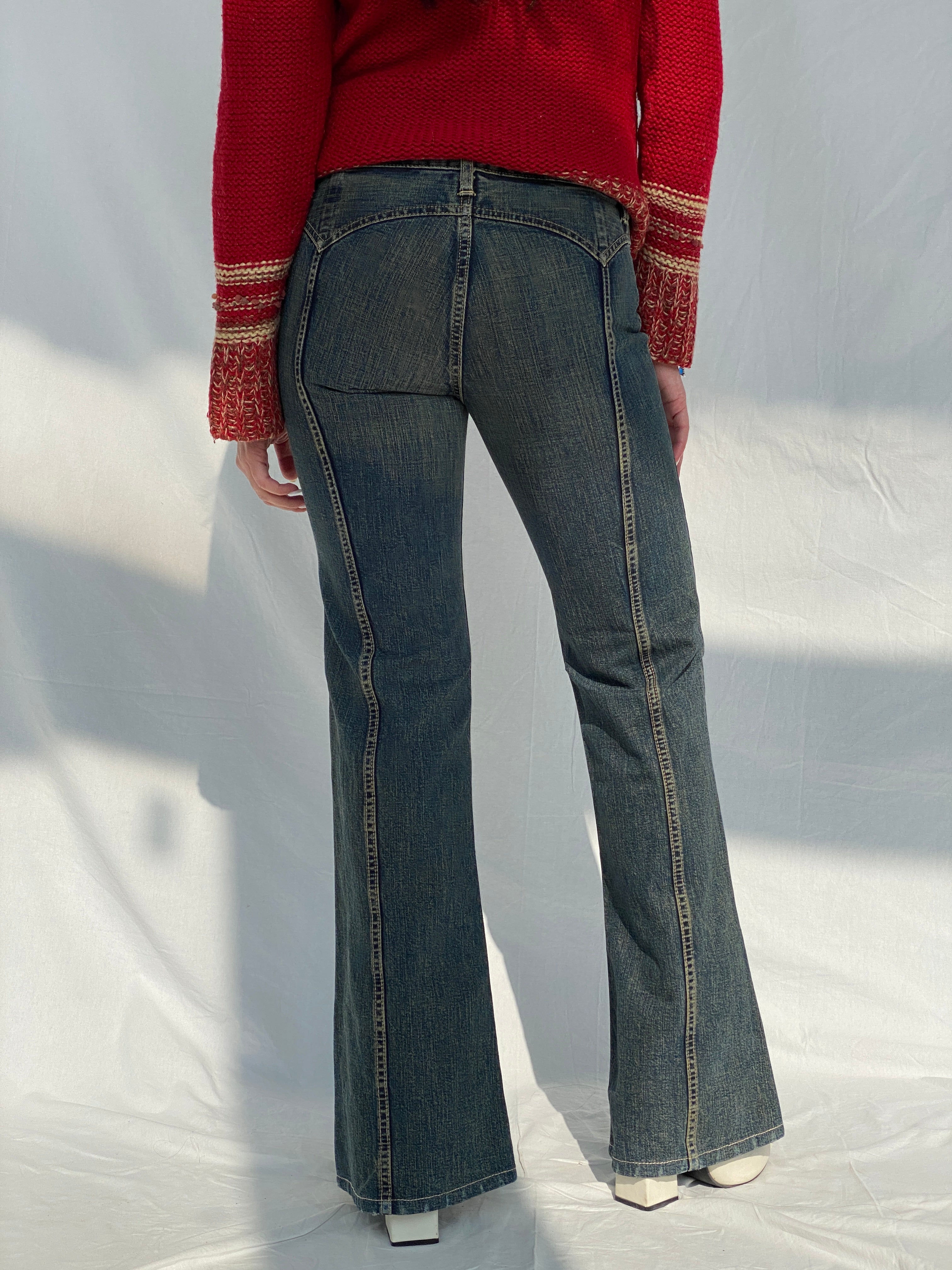 Pepe Jeans London Women’s Flared Mid-Rise Jeans - 36EUR - Balagan Vintage Corduroy Pants 00s, Fatima, flare jeans, jeans, winter