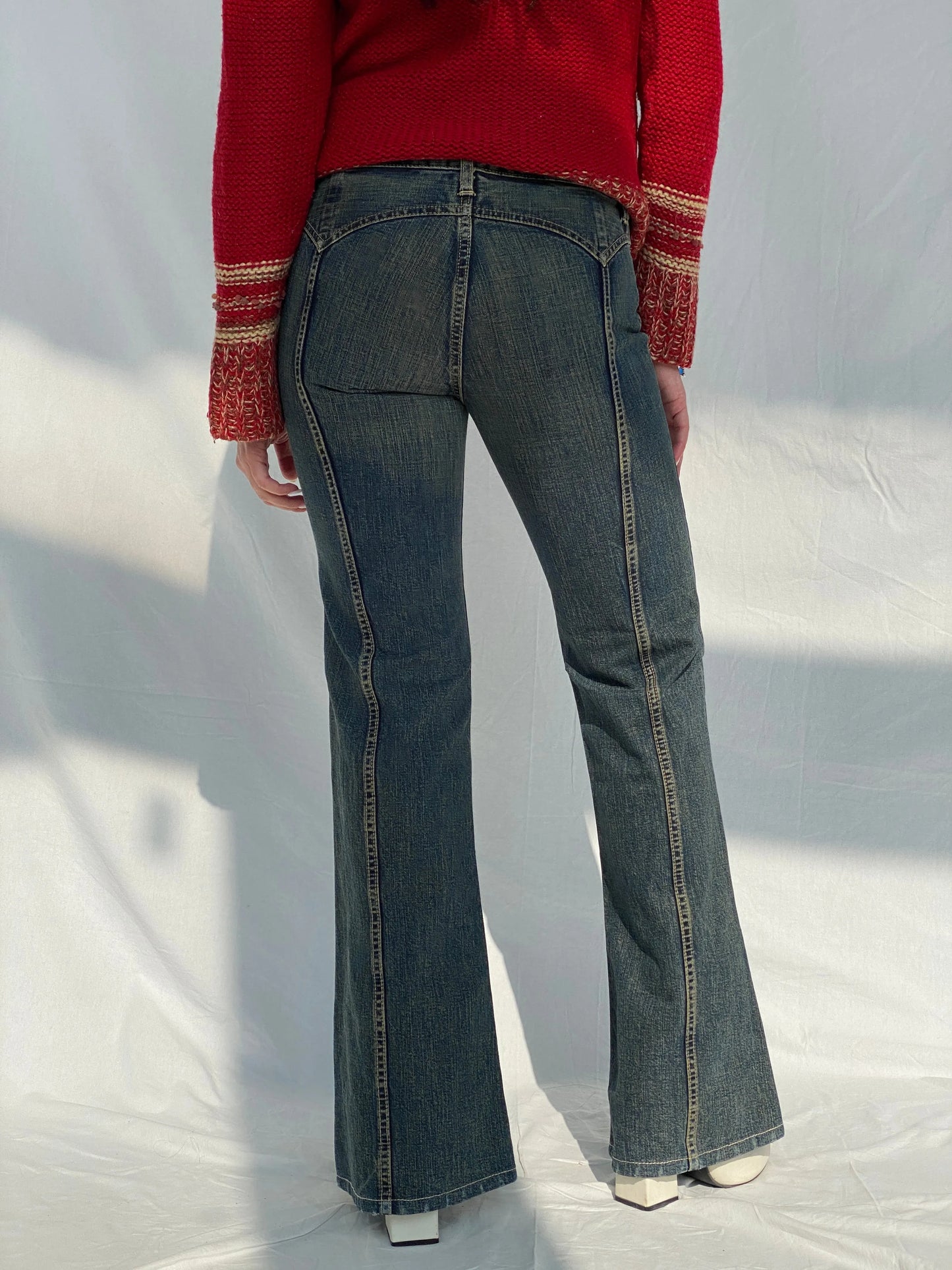 Pepe Jeans London Women’s Flared Mid-Rise Jeans - 36EUR - Balagan Vintage Corduroy Pants 00s, Fatima, flare jeans, jeans, winter