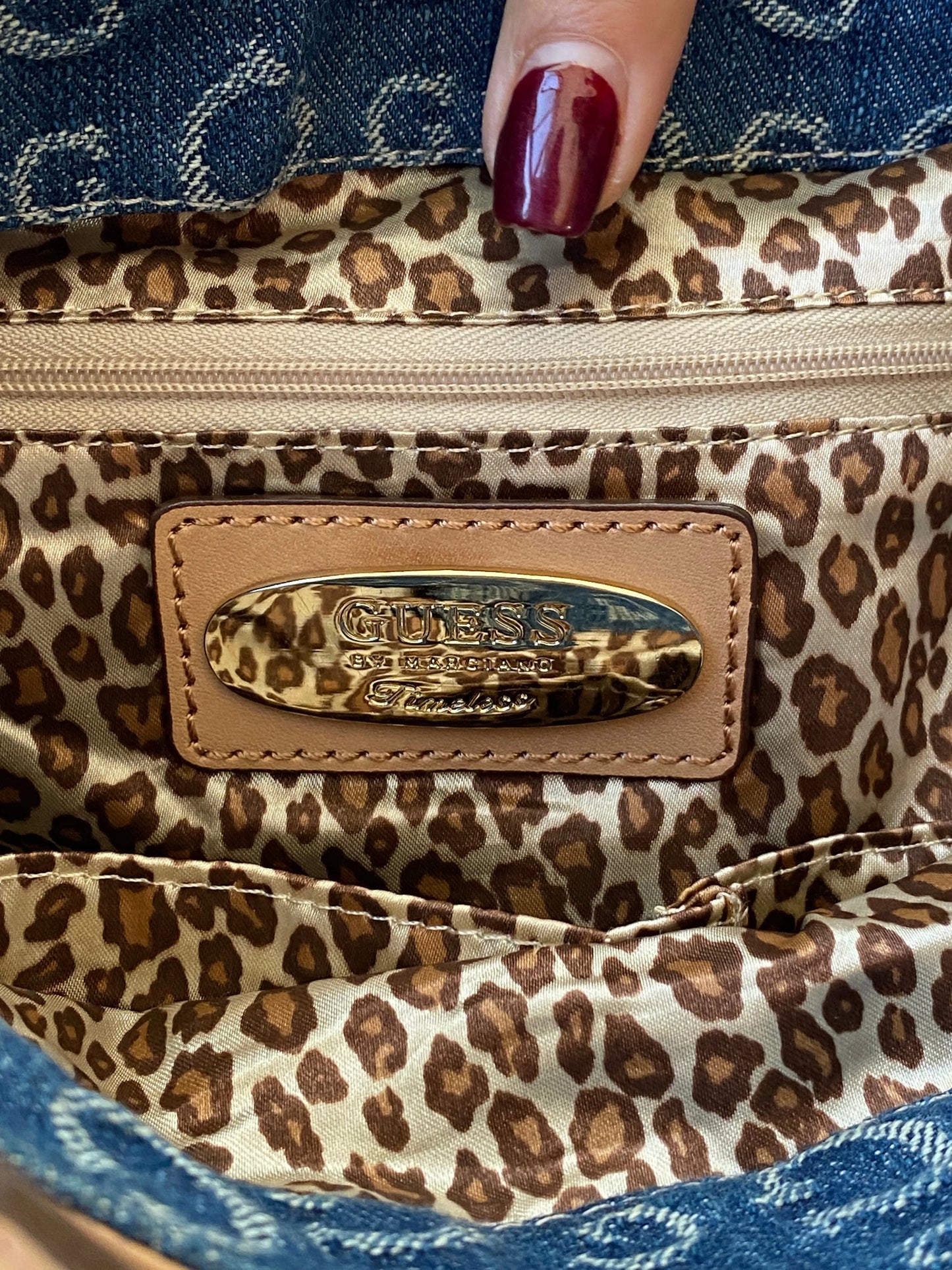 Rare 00s Guess by Marciano Monogram Denim Shoulder Bag - Balagan Vintage Handbags 90s, bag, consignment, Deals, handbag, Sepsa, shoulder bag