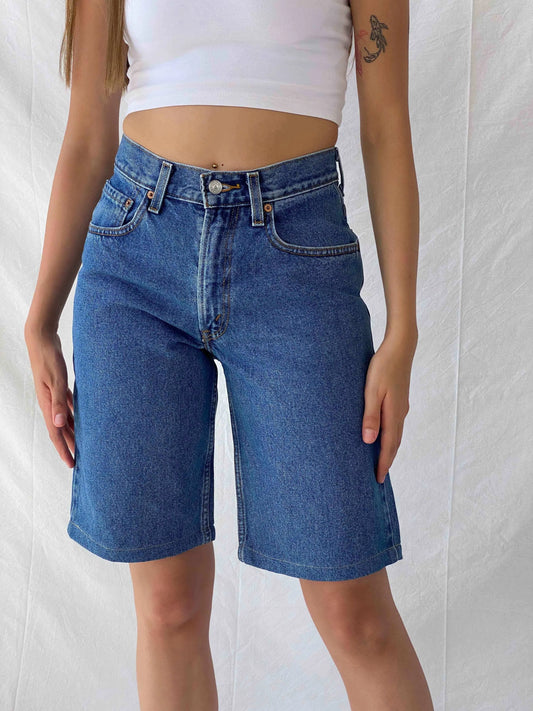 Reworked Levi’s Denim Shorts - Balagan Vintage Denim Short 00s, 90s, jeans, levis, levis jeans, Mira
