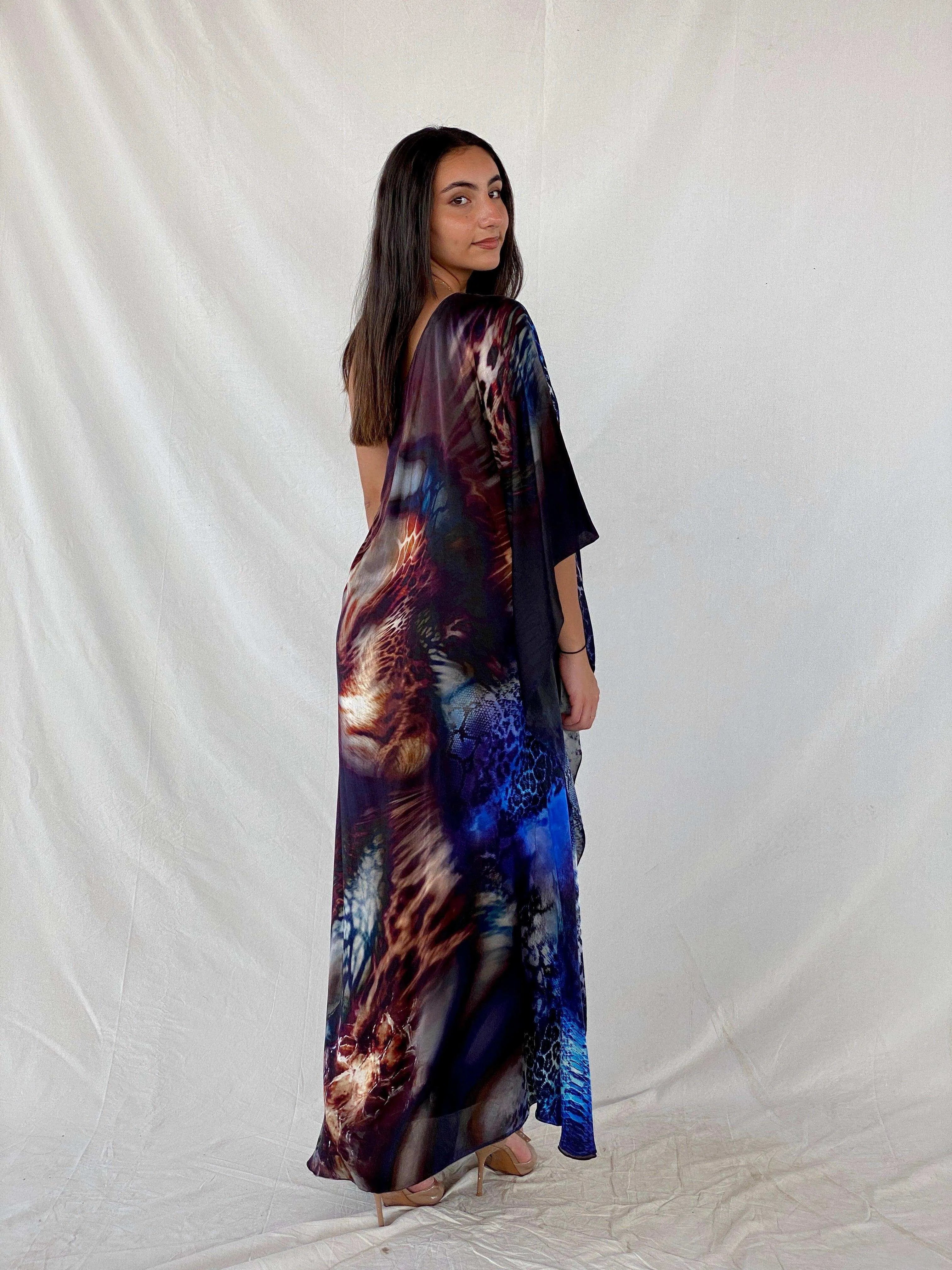 Rex Fabrics Haute Couture Gown - Balagan Vintage Maxi Dress formal, formal dress, formal gown, gown, handmade, Rama, Wedding Guest