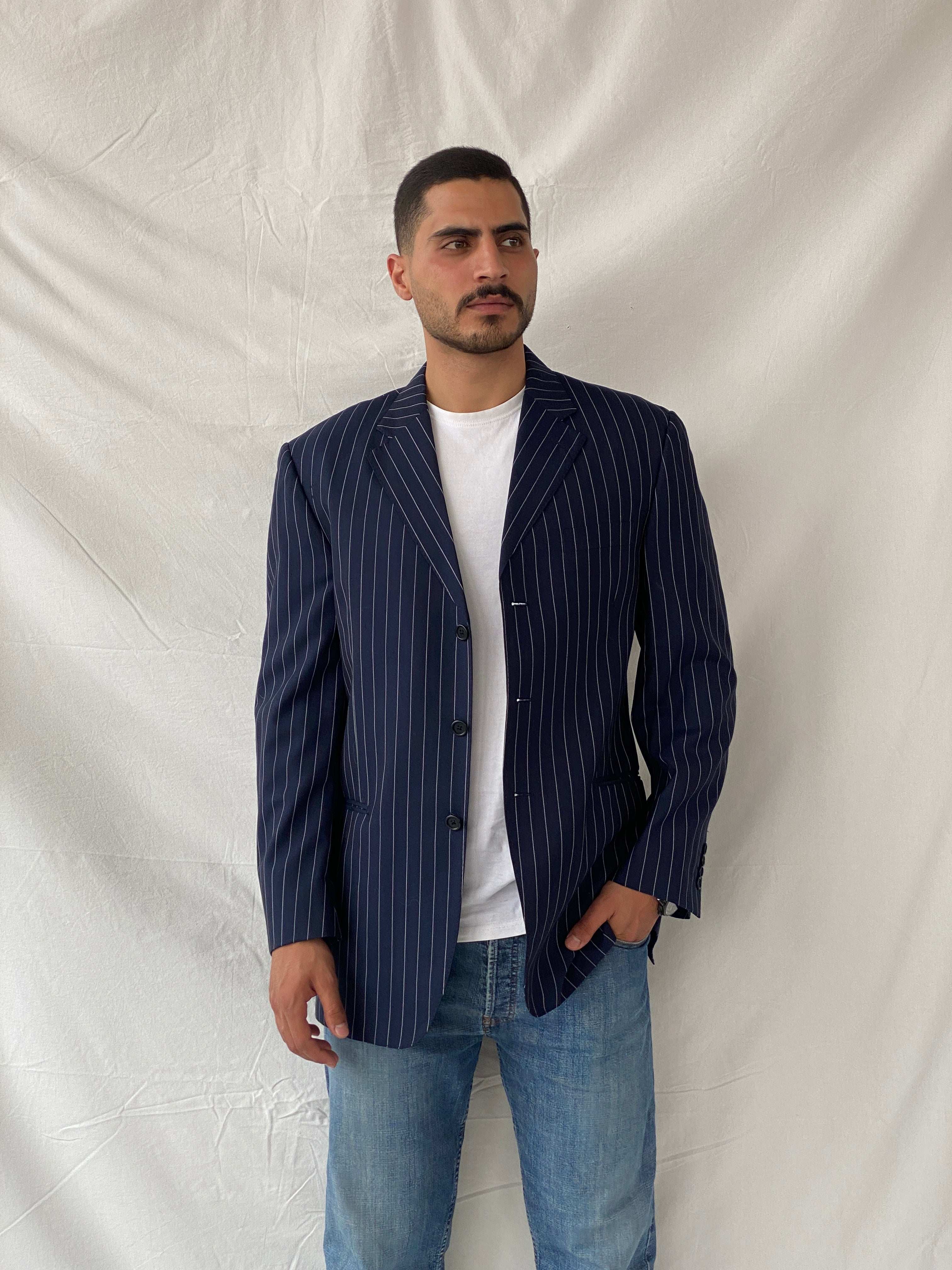 Sergio Valentino Platinum Collection Super 150’s Pure Wool Blazer - L - Balagan Vintage Blazer blazer, full sleeve blazer, men blazer, mens jackets, Ramez, tweed blazer