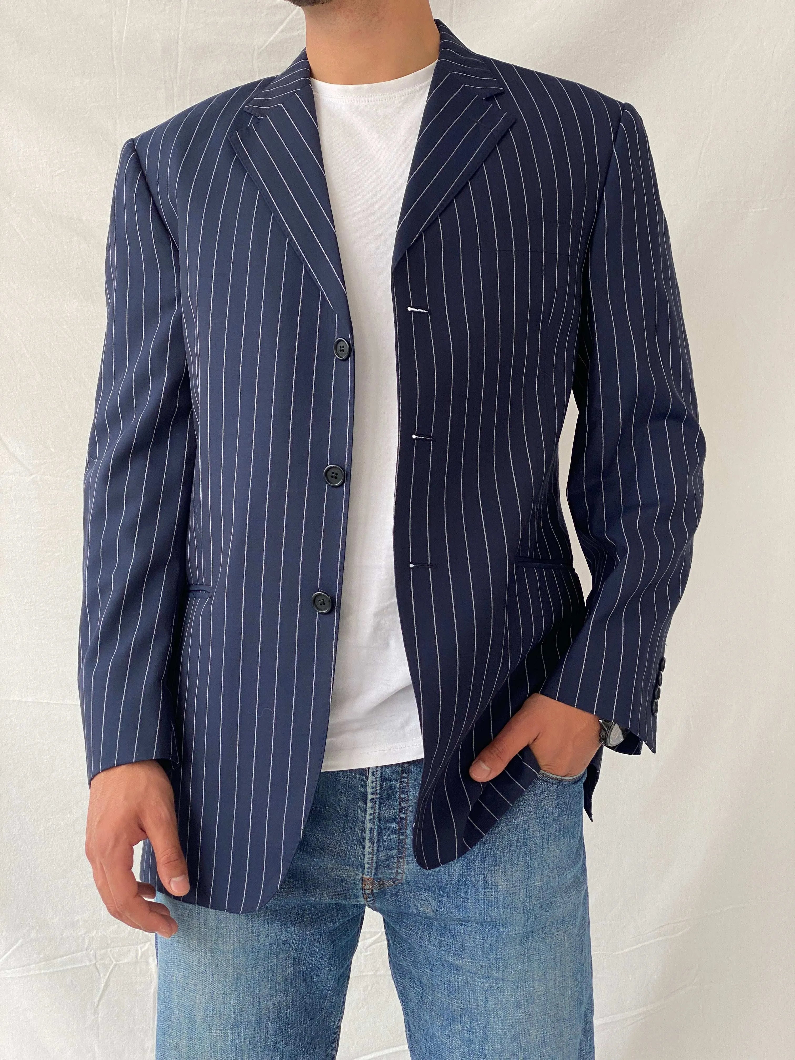 Sergio Valentino Platinum Collection Super 150’s Pure Wool Blazer - L - Balagan Vintage Blazer blazer, full sleeve blazer, men blazer, mens jackets, Ramez, tweed blazer