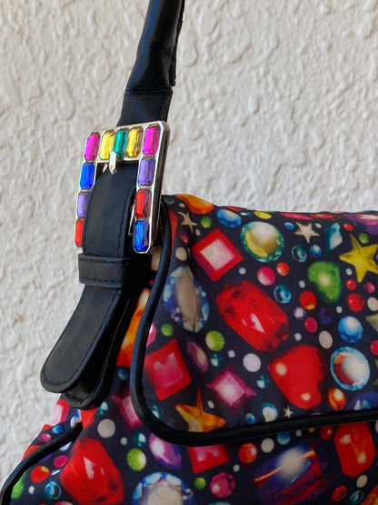 Statement Vintage Y2K Patrick Cox Multi-colored Beaded Shoulder Bag - Balagan Vintage Shoulder Bag bag, beaded bag, embellished bag, handbag, shoulder bag, vintage bags