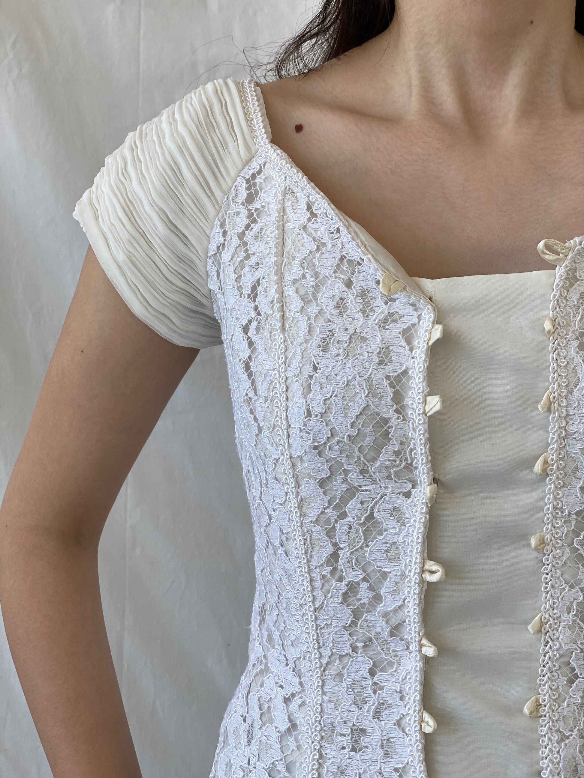 Stunning Vintage 90s Jean Allen London Lace Bustier Victorian Boned Corset Top - S - Balagan Vintage Sleeveless Top 00s, Ayah, beaded, consignment, designer, Janan, NEW IN, rare find, rare vintage, summer, women top