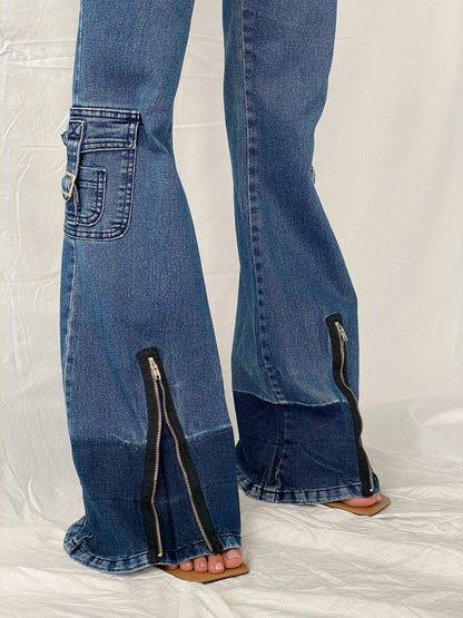 Vintage 00s X-team Flare Cut Jeans - 34EUR - Balagan Vintage Jeans 00s, denim, flare, flare jeans, jeans, Tojan