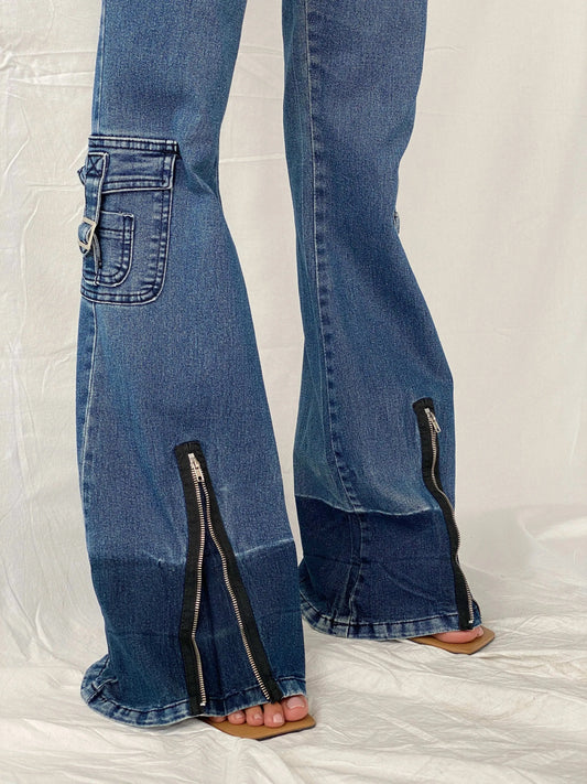 Vintage 00s X-team Flare Cut Jeans - 34EUR - Balagan Vintage Jeans 00s, denim, flare, flare jeans, jeans, Tojan