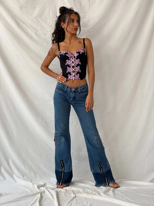 Vintage 00s X-team Flare Cut Jeans - 34EUR - Balagan Vintage Jeans 00s, denim, flare, flare jeans, jeans, Tojan