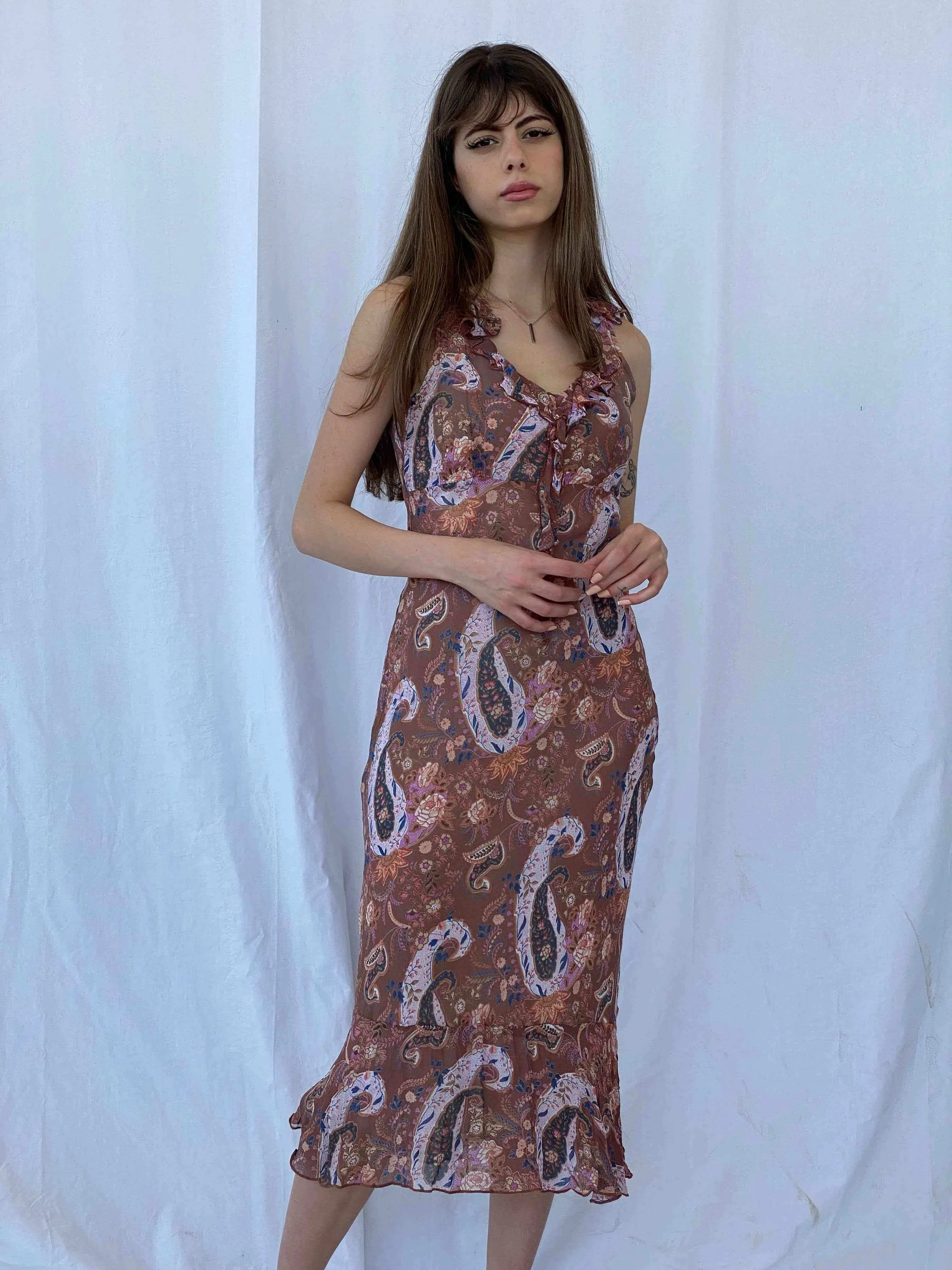 Vintage 2,4 KARAT Maxi Dress - Balagan Vintage Midi Dress 00s dress, 90s dress, floral dress, midi dress, Mira