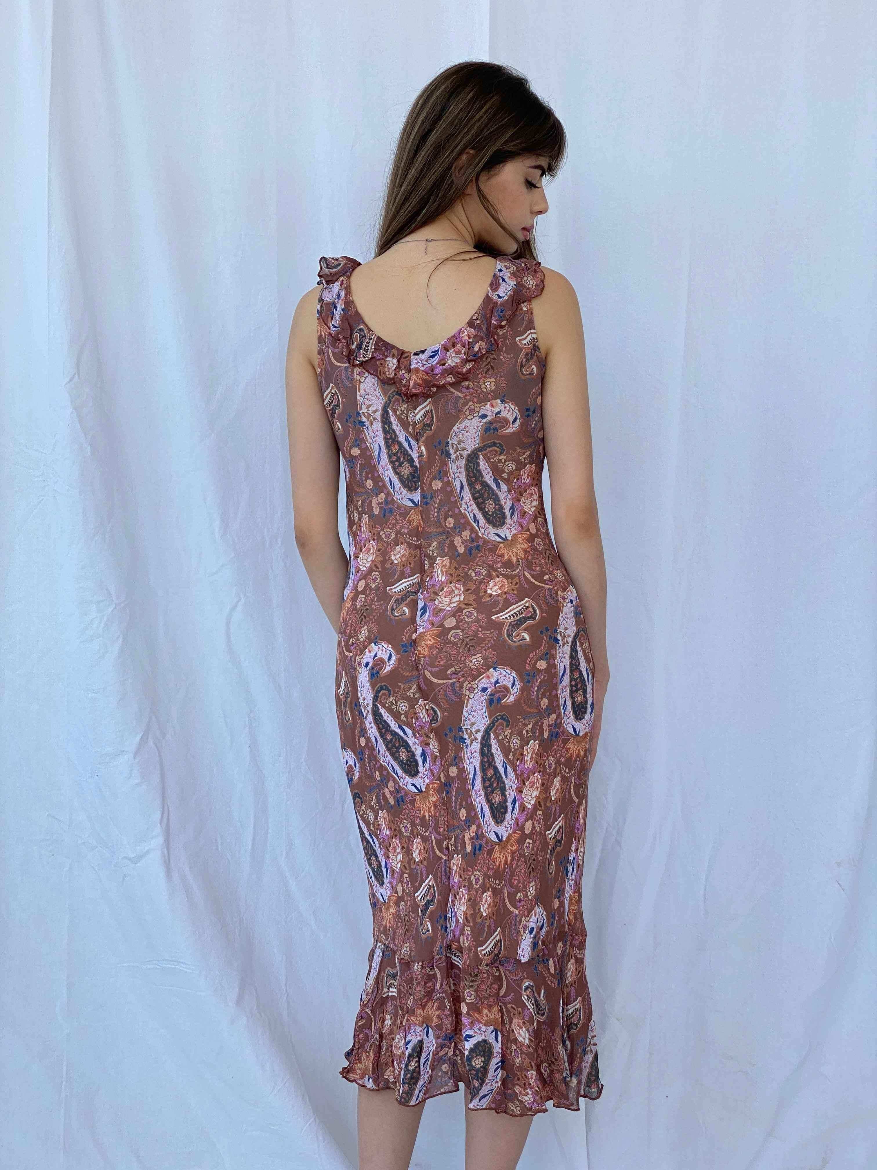 Vintage 2,4 KARAT Maxi Dress - Balagan Vintage Midi Dress 00s dress, 90s dress, Deals, floral dress, midi dress, Mira