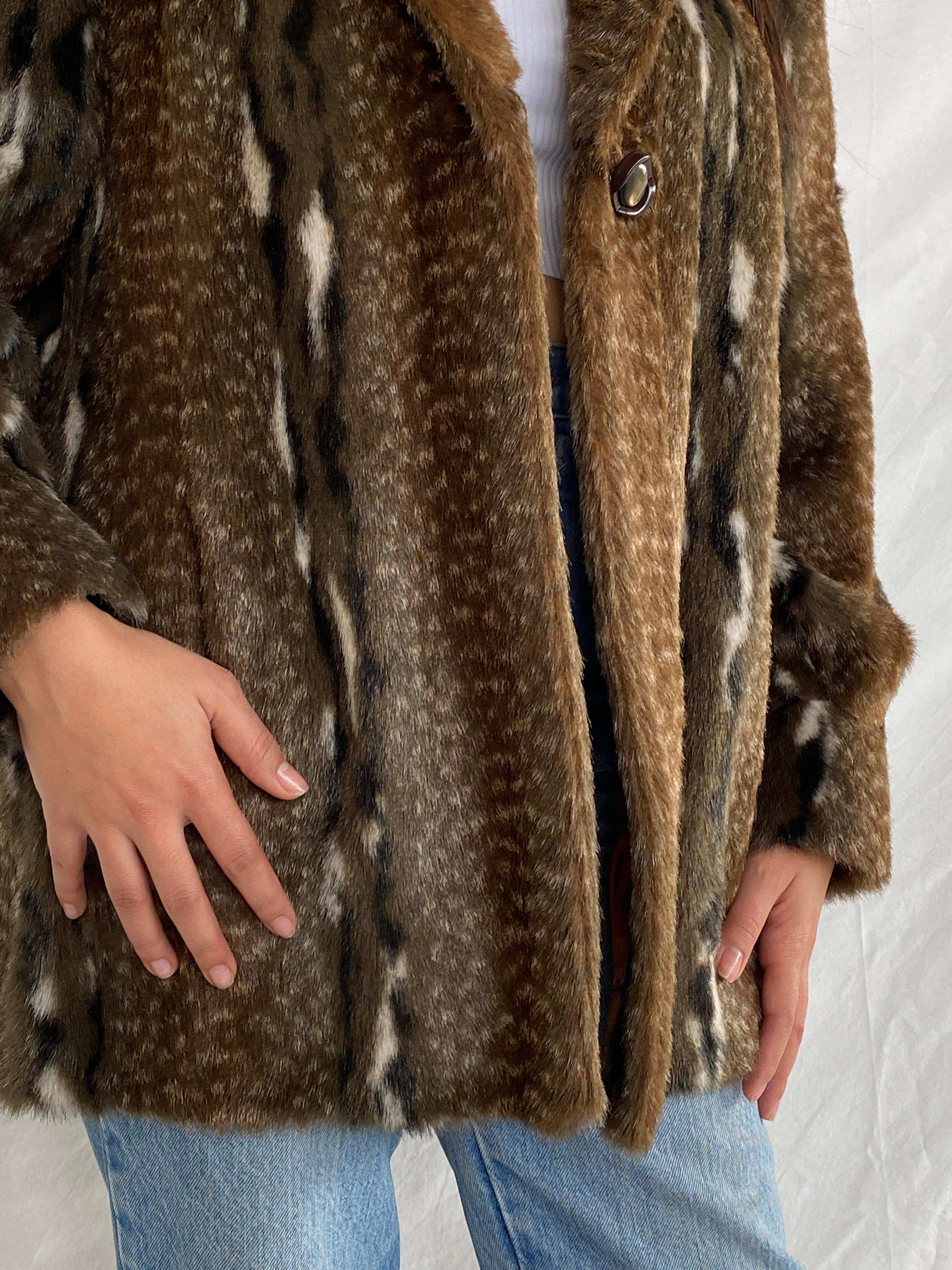 Vintage 60s/70s Madex Paris Tissavel Faux Fur Jacket - Balagan Vintage Fur Jacket 80s, Aseel, faux fur, fur jacket