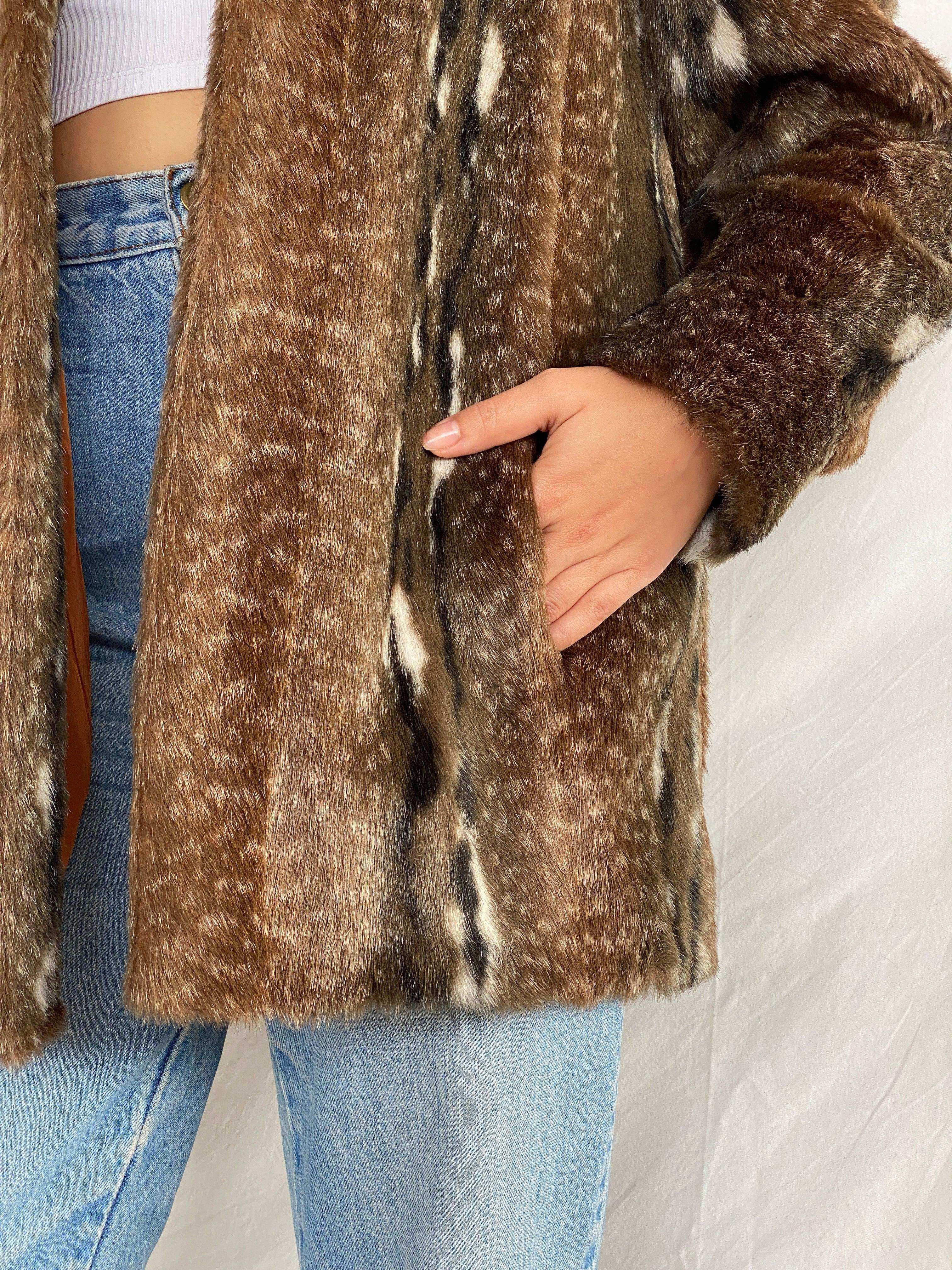 Vintage 60s/70s Madex Paris Tissavel Faux Fur Jacket - Balagan Vintage Fur Jacket 80s, Aseel, faux fur, fur jacket