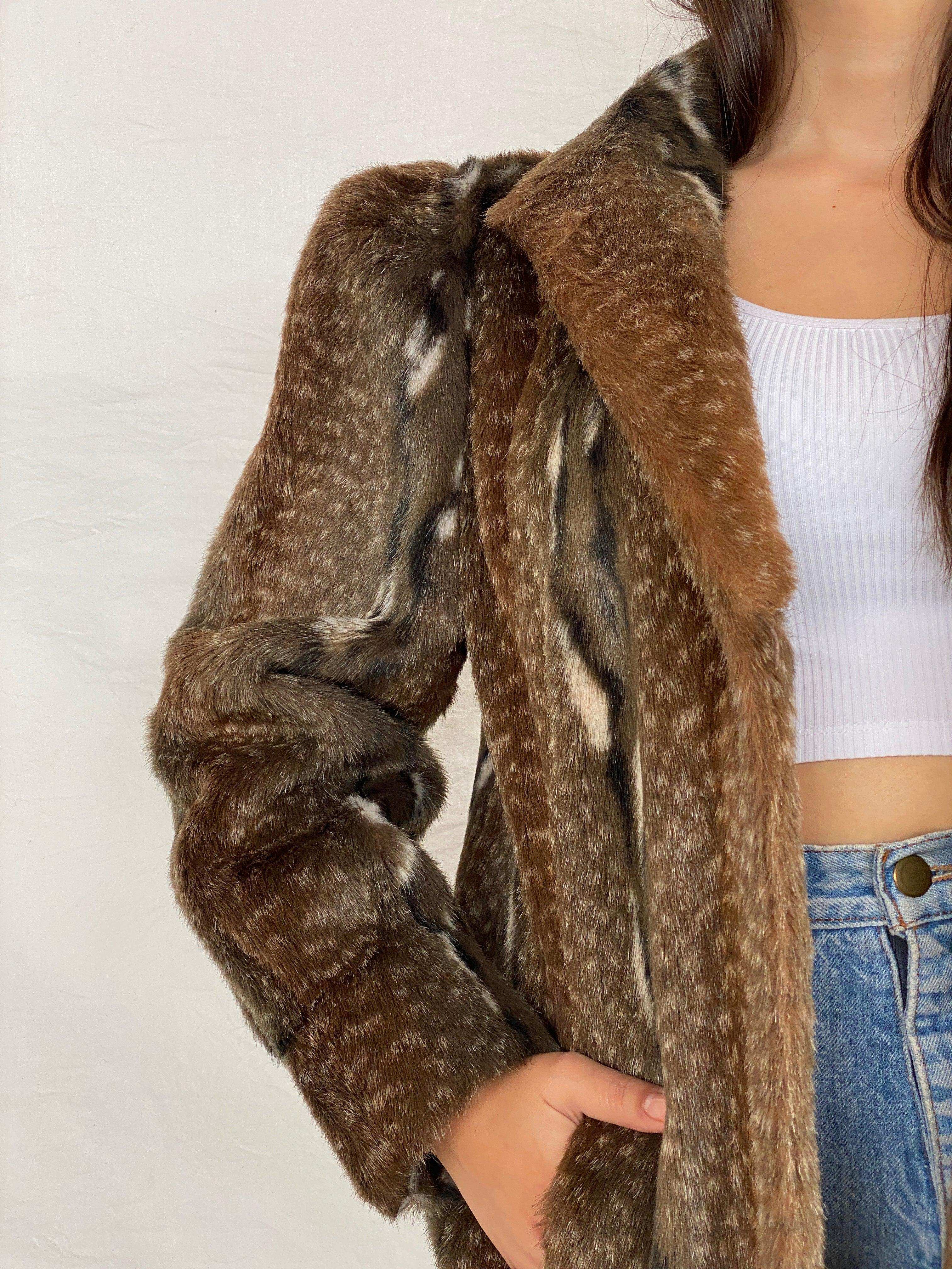 Vintage 60s/70s Madex Paris Tissavel Faux Fur Jacket - Balagan Vintage Fur Jacket 80s, Aseel, faux fur, fur jacket