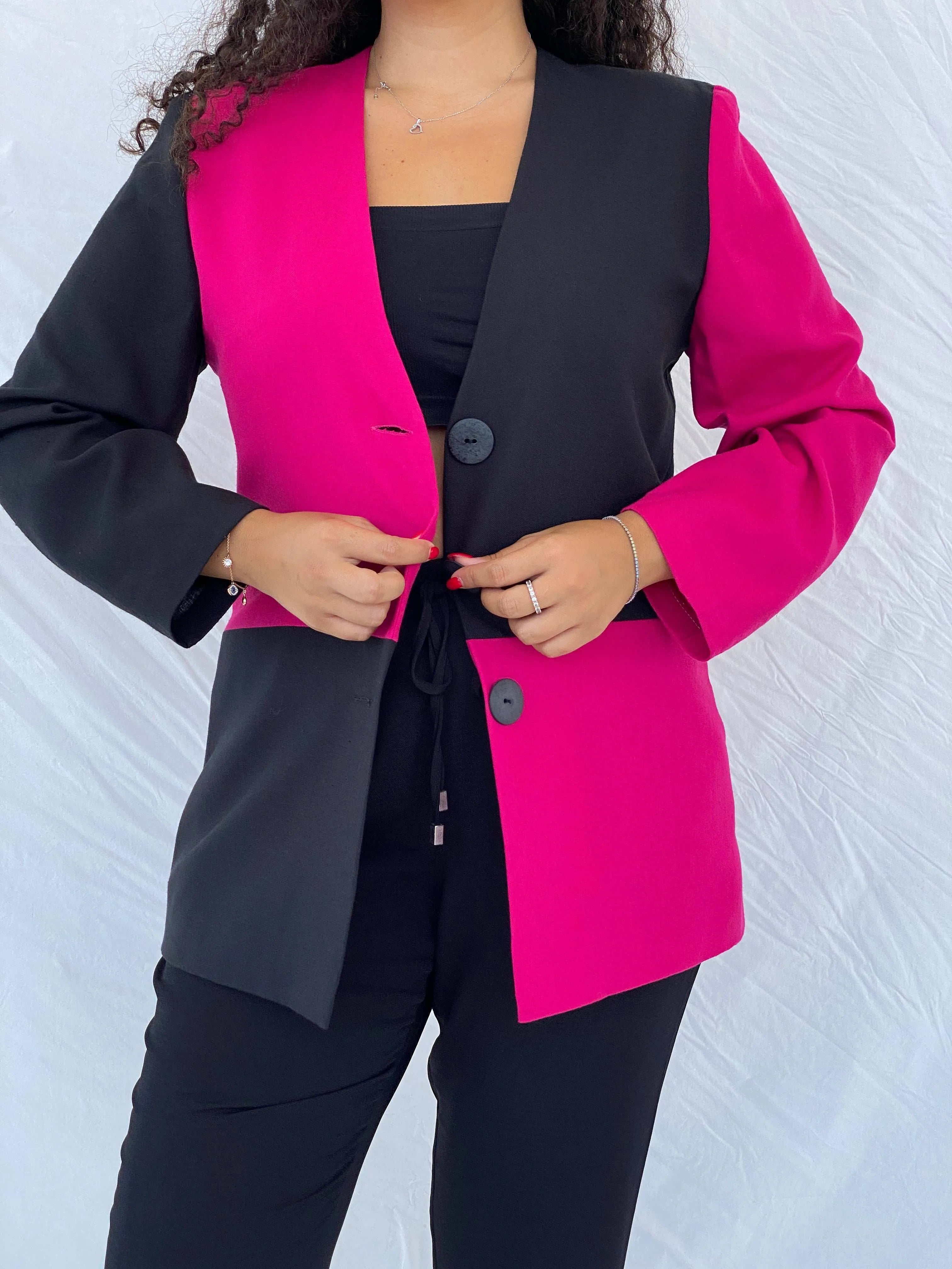 Vintage 70s Trevira Color Block Blazer - Size M - Balagan Vintage Blazer 80s, blazer, Coats&Jackets, Dina, rare vintage, Women's Blazers