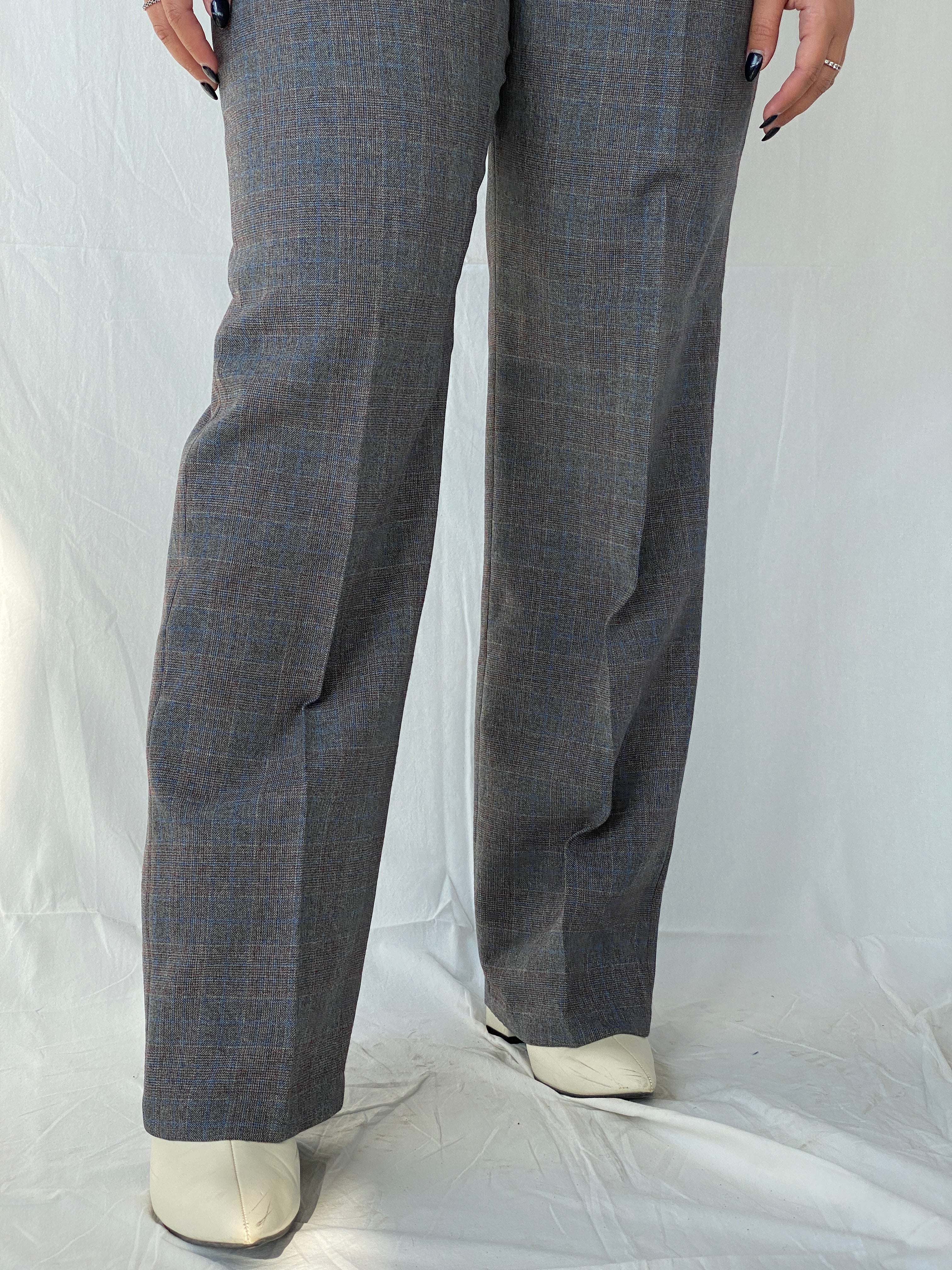 Vintage 70s/80s Sears Roebuck CO Pants That Fit Grey High Rise Office Trousers - Balagan Vintage Pants 00s, 90s, Dina, Office core, vintage pants